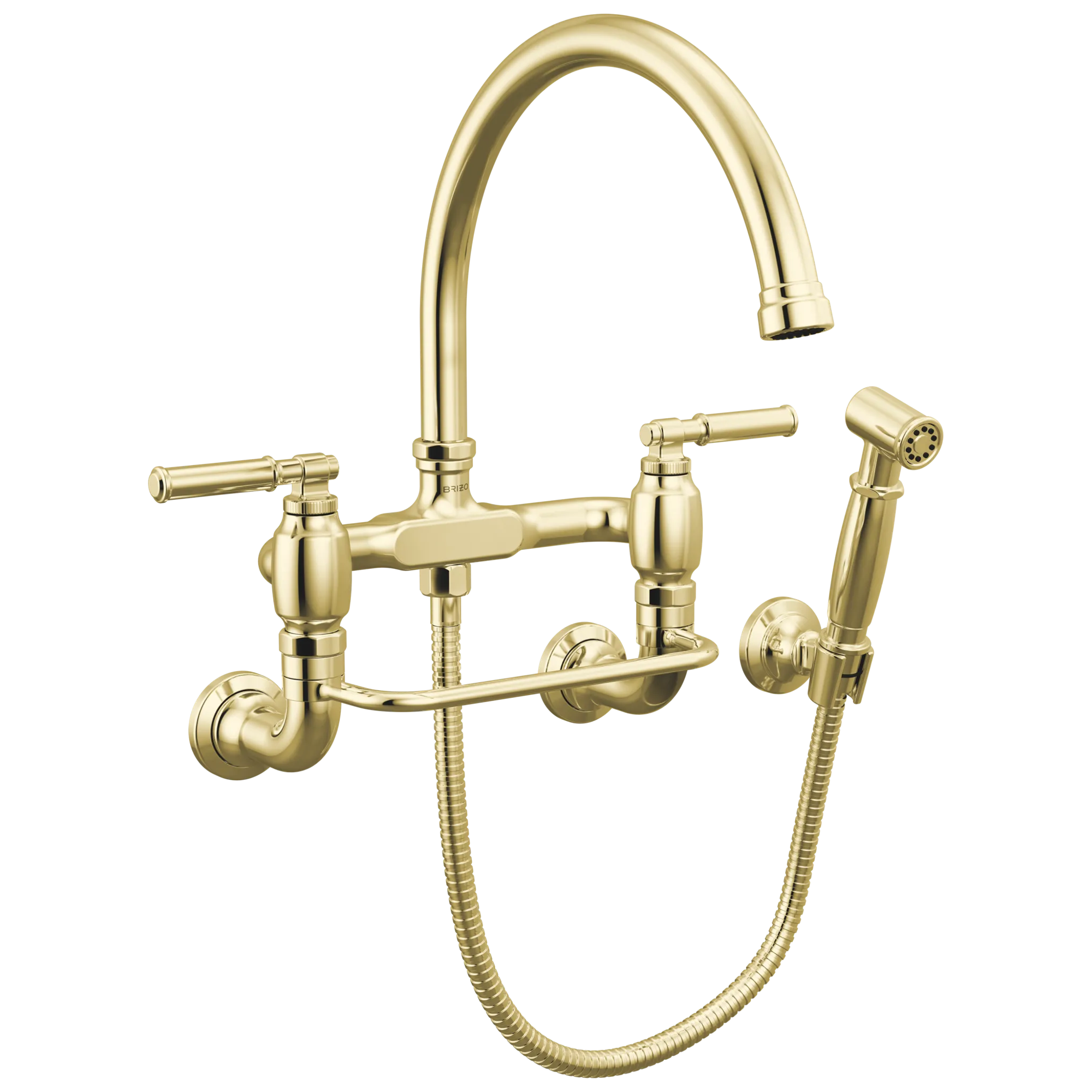 Faircroft™ | Wall Mount Bridge Faucet with Arc Spout and Side