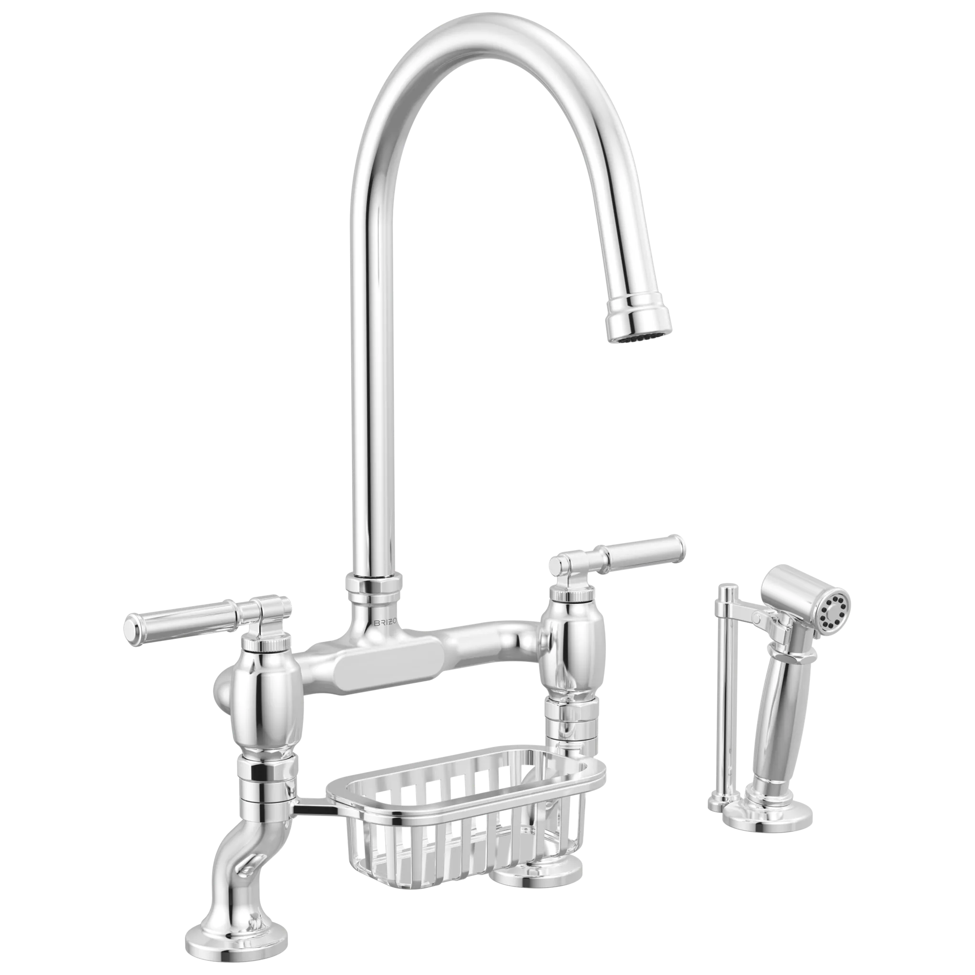 Faircroft™ | Deck Mount Bridge Faucet with Arc Spout and Side