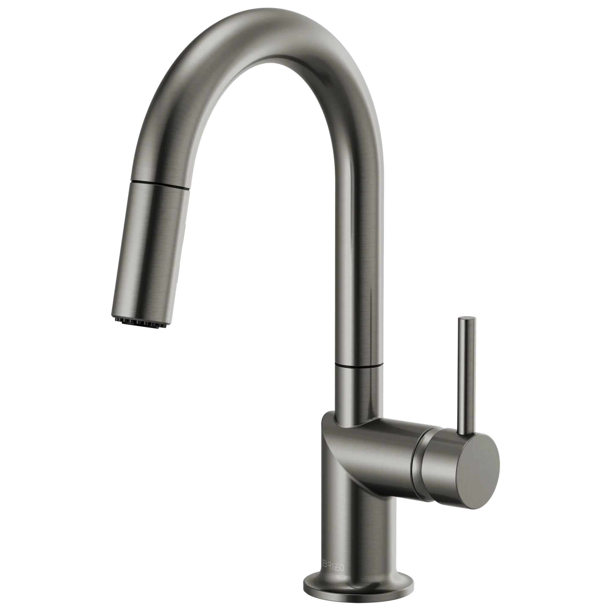 Pull-Down Prep Faucet with Arc Spout - Less Handle