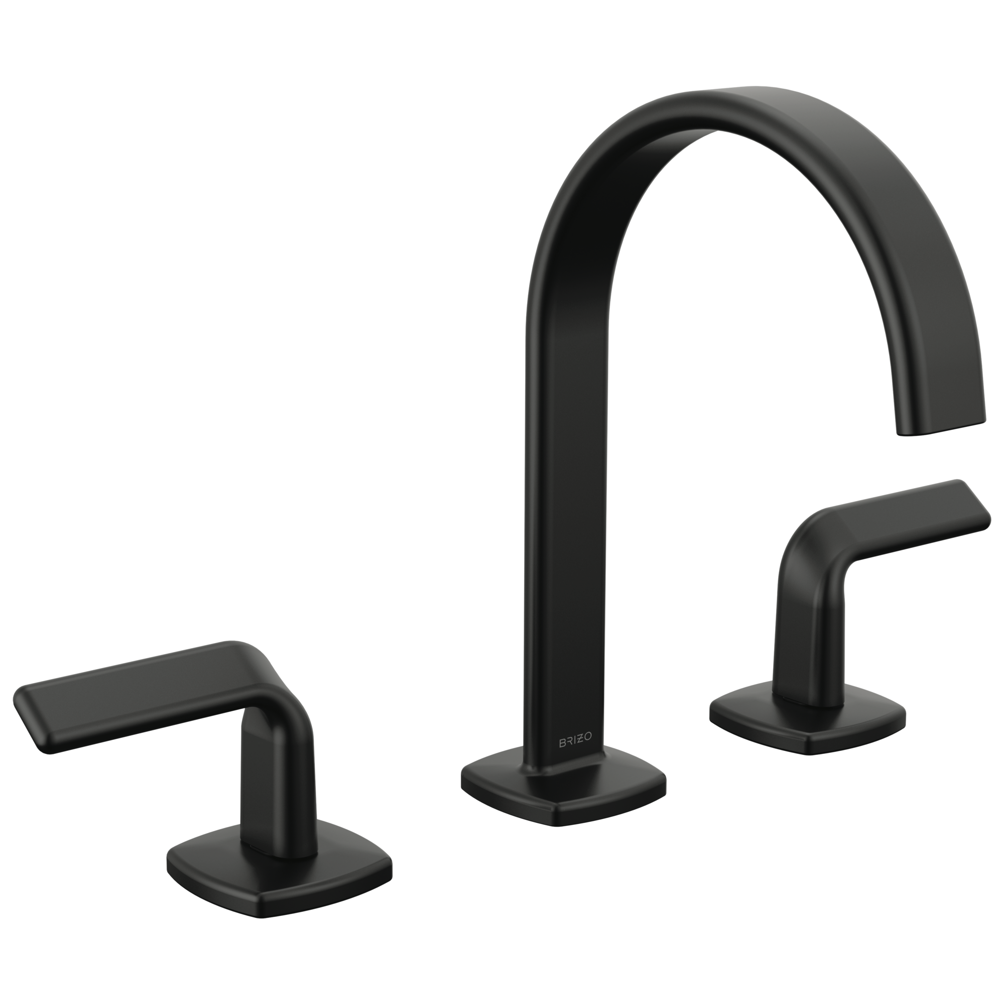 LAOページ Allaria® | Widespread Lavatory Faucet with Arc Spout - Less Handles