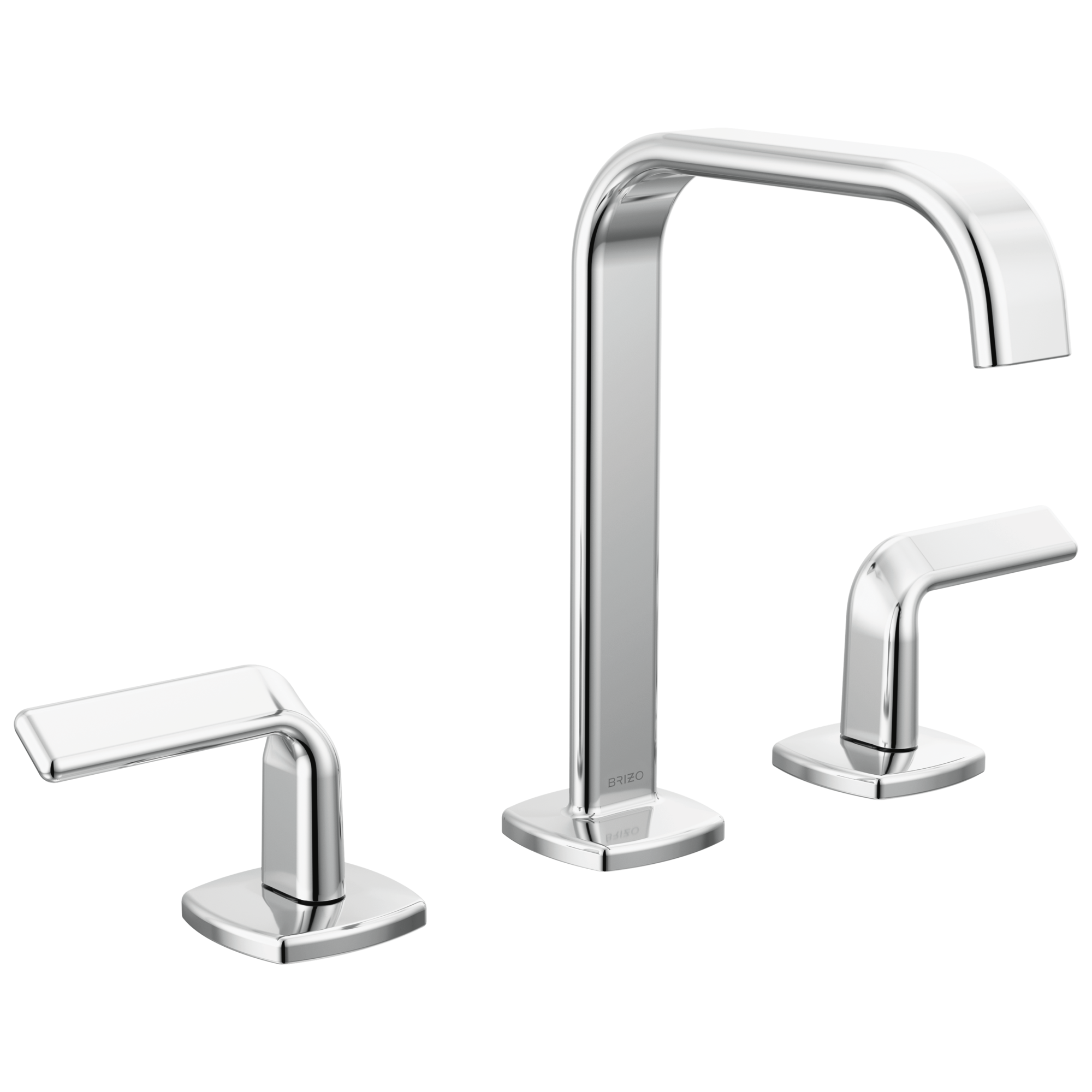 Allaria® | Widespread Lavatory Faucet with Square Spout - Less Handles