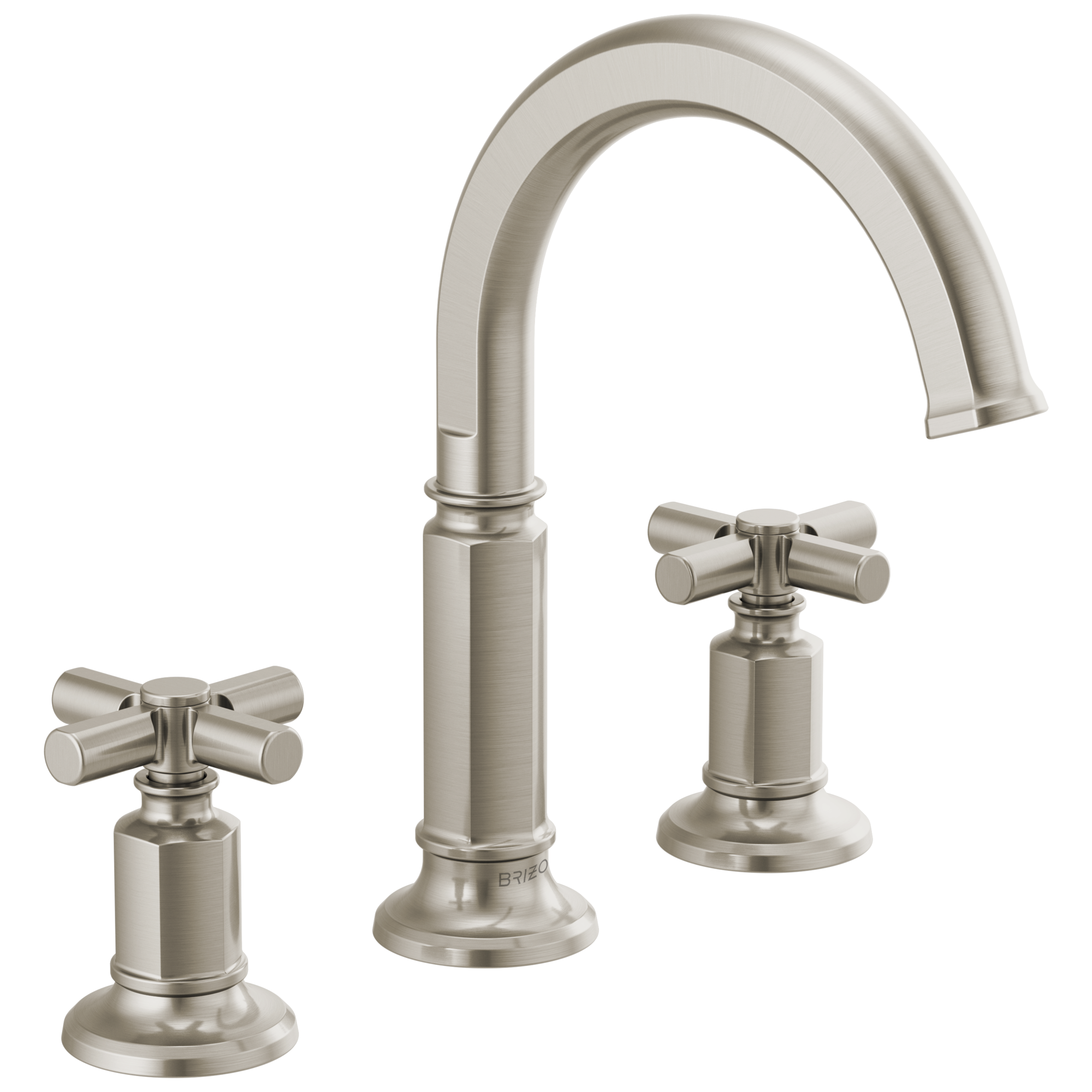 Invari® | Widespread Lavatory Faucet with Arc Spout - Less Handles