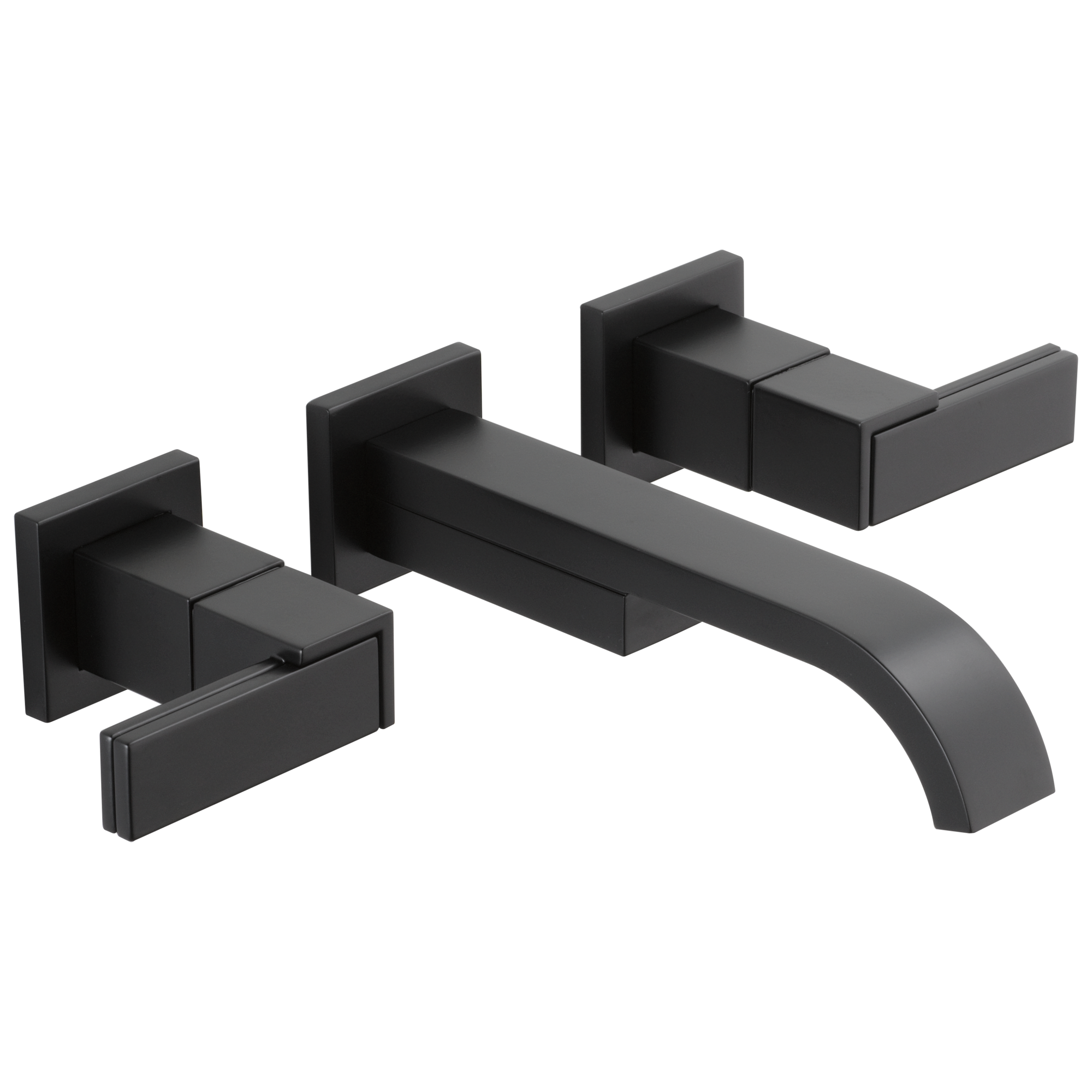 Siderna® | Two-Handle Wall Mount Lavatory Faucet - Less Handles