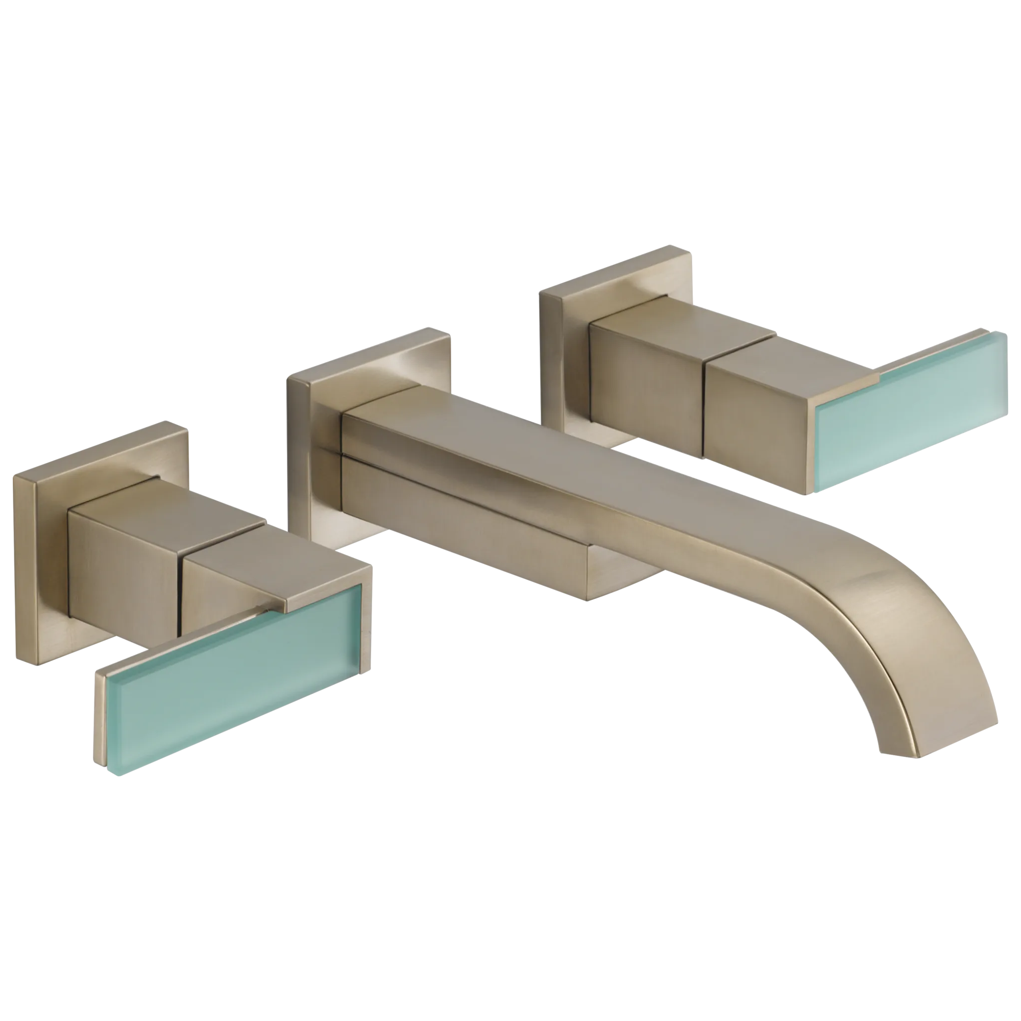 Siderna® | Two-Handle Wall Mount Lavatory Faucet - Less Handles