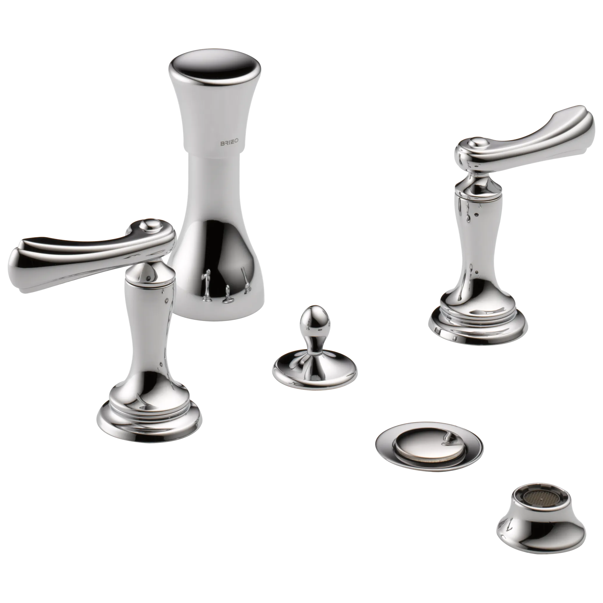 Charlotte® | 4-Hole Mount Bidet Faucet with Vacuum Breaker - Less