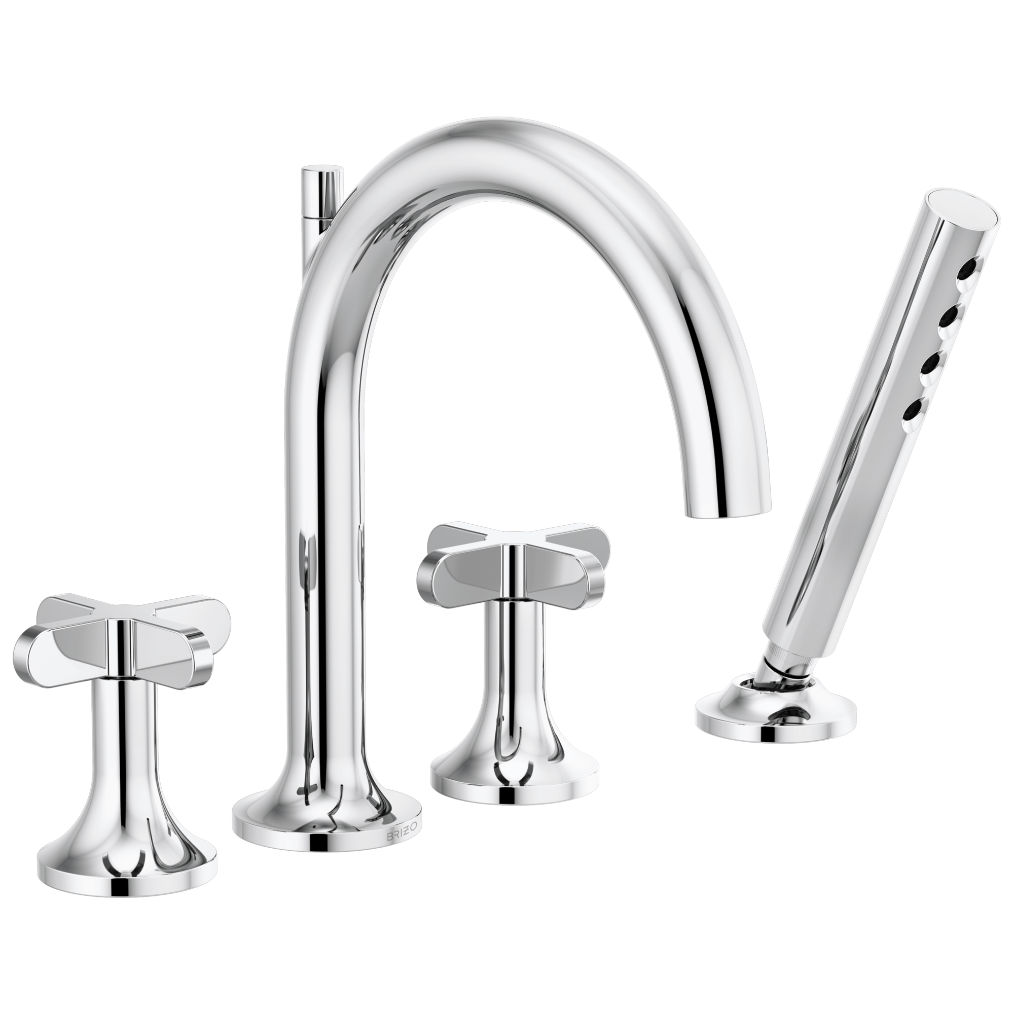 Odin® | Roman Tub Faucet with Handshower - Less Handles