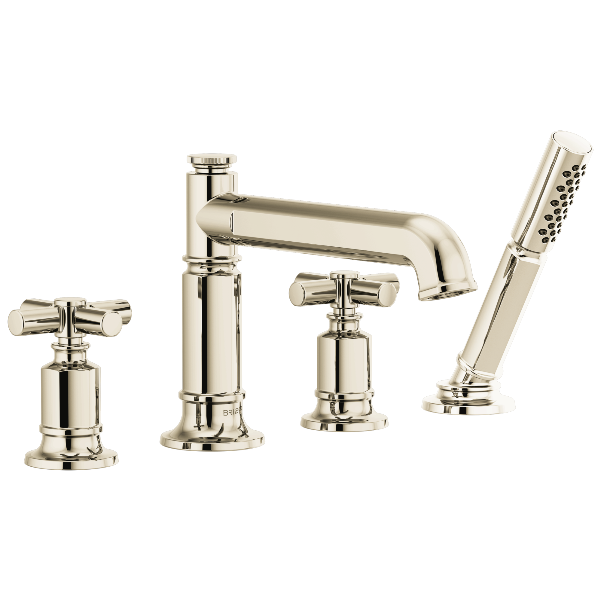 Invari® | Roman Tub Faucet With Handshower - Less Handles