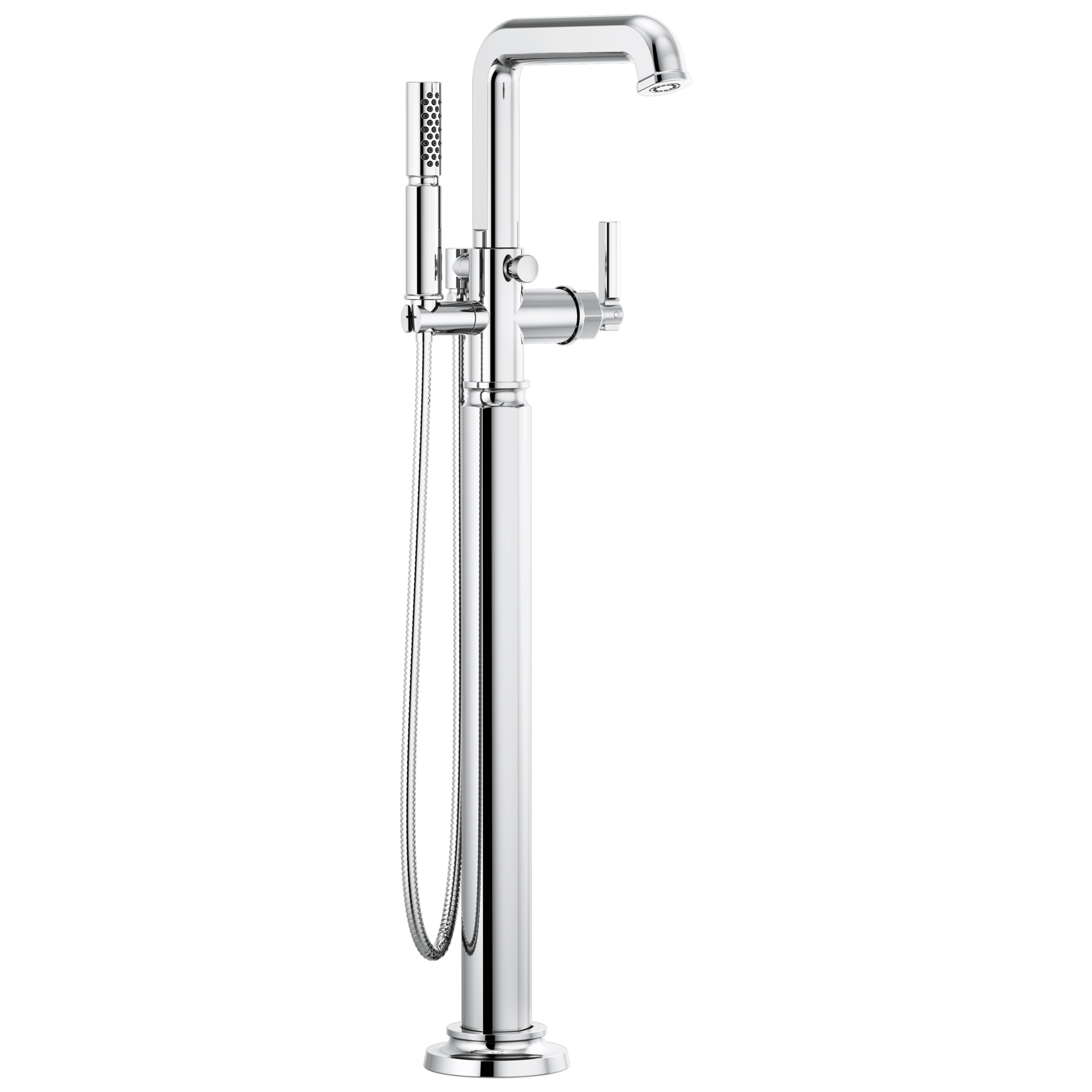 Invari® | Single-Handle Floor Mount Tub Filler - Less Handle