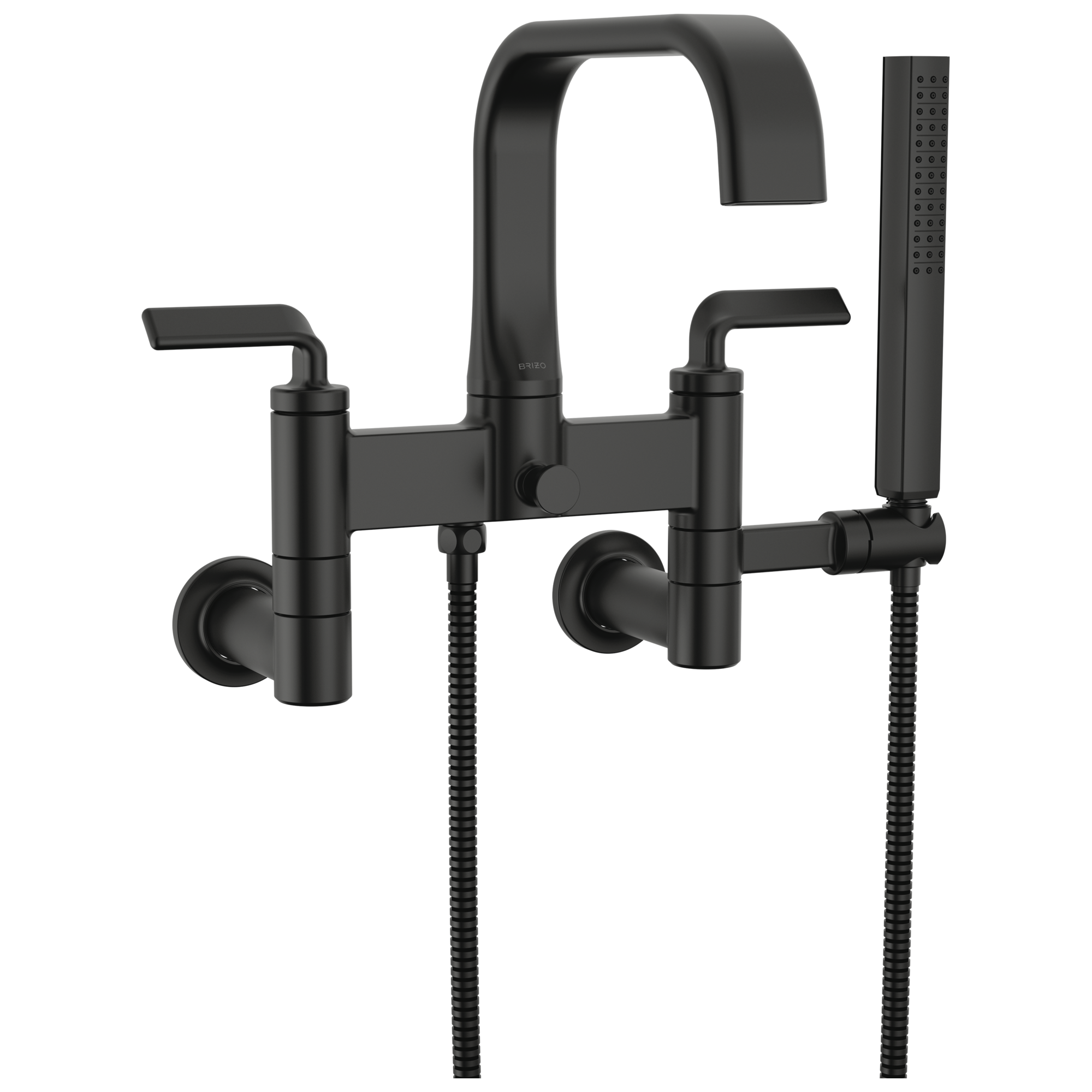 Two-Handle Tub Filler Trim Kit with Twist Lever Handles