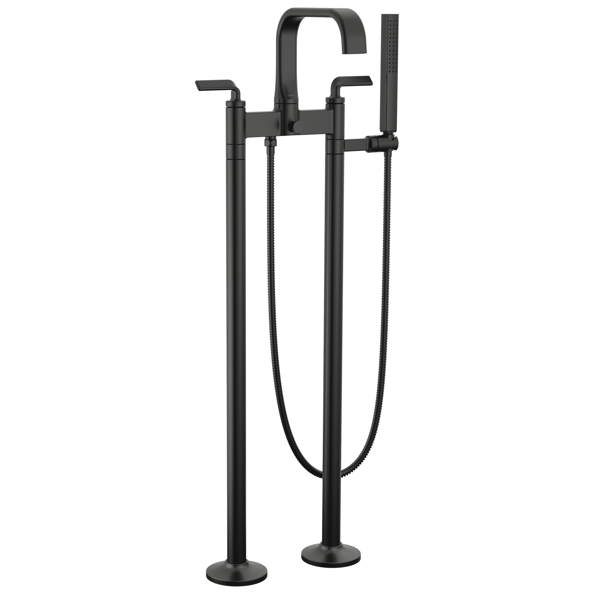Two-Handle Tub Filler Trim Kit with Twist Lever Handles