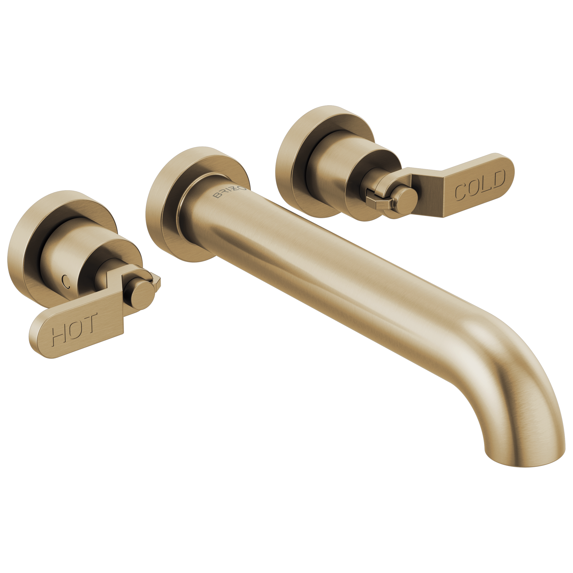 Two-Handle Wall Mount Tub Filler - Less Handles