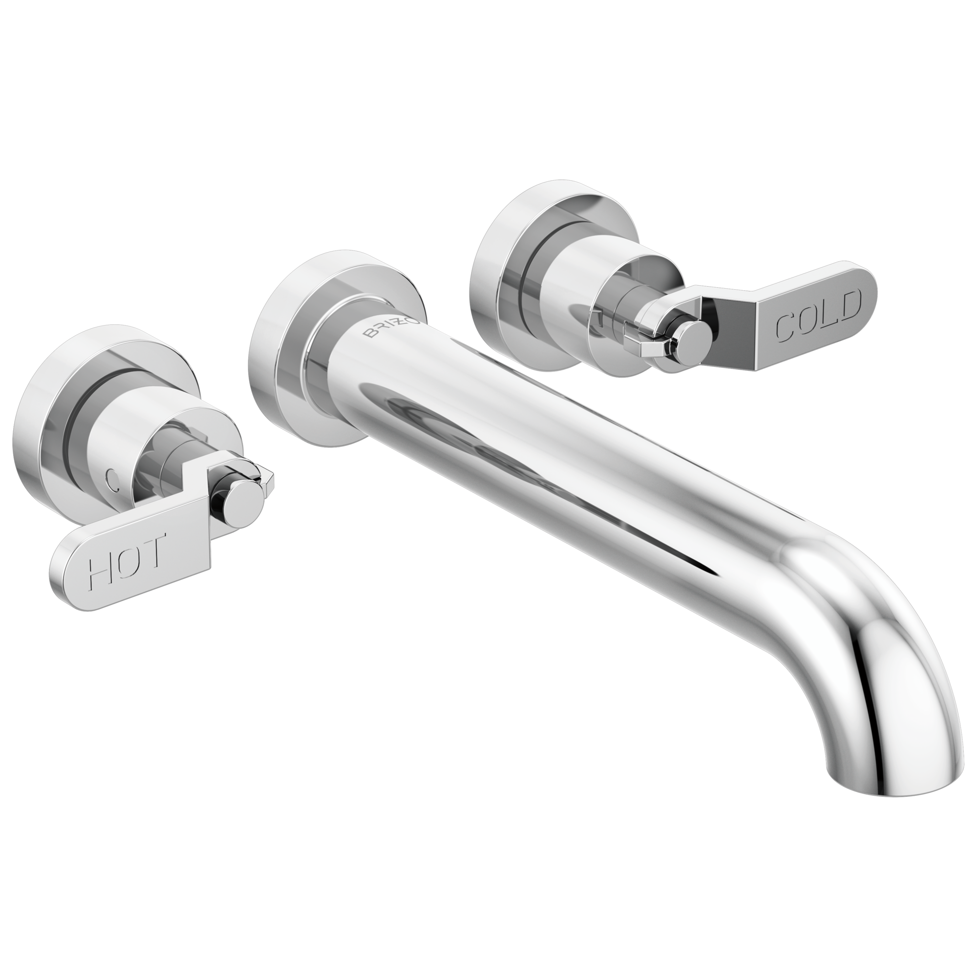 Litze® | Two-Handle Wall Mount Tub Filler - Less Handles