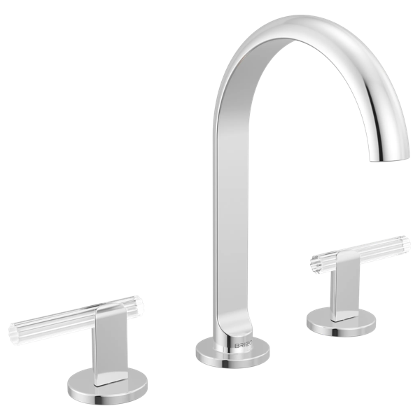 Roccesco™ | Widespread Lavatory Faucet with Arc Spout - Less Handles