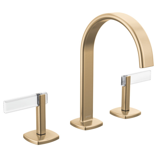 Allaria® | Widespread Lavatory Faucet with Arc Spout - Less Handles