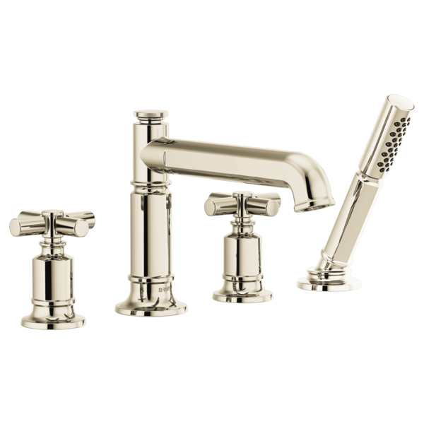 Invari® | Roman Tub Faucet With Handshower - Less Handles