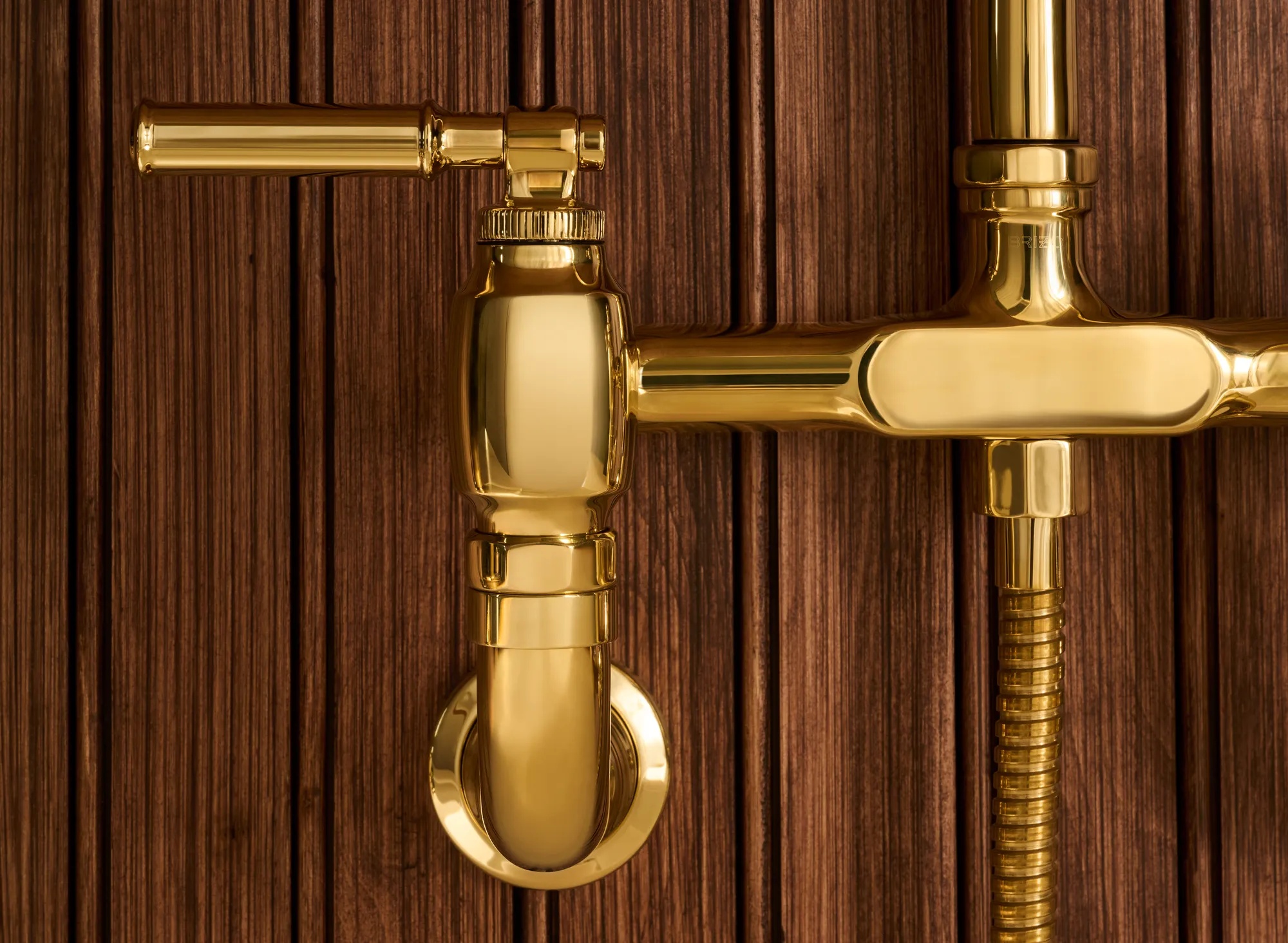 Faircroft™ | Wall Mount Bridge Faucet with Arc Spout and Side