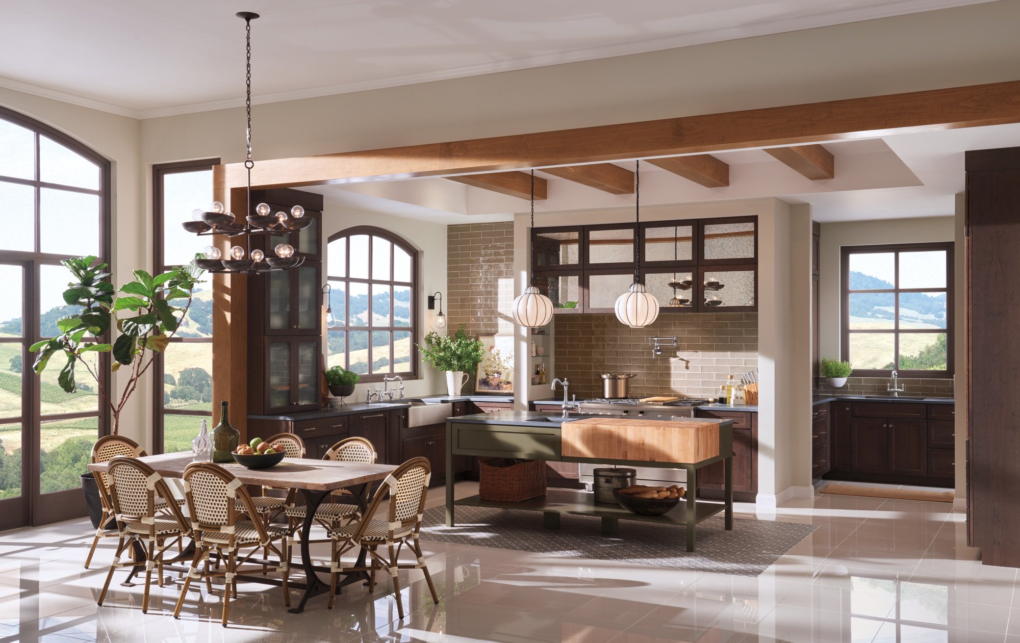 Tresa® | Bridge Faucet with Side Sprayer