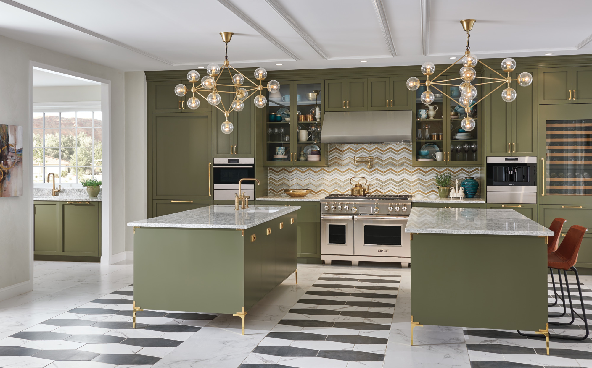 Litze® | Bridge Faucet with Square Spout and Industrial Handle