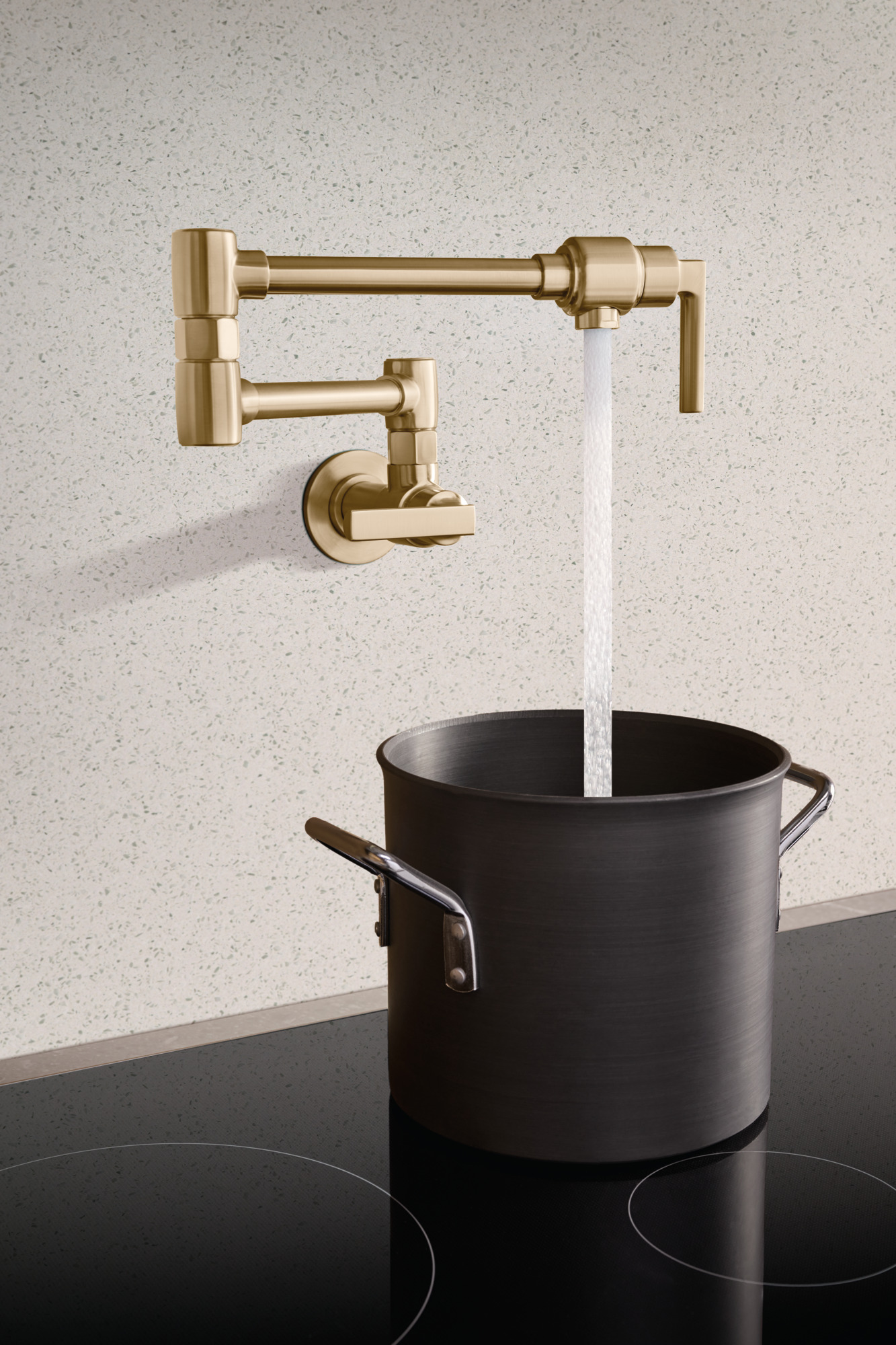 Kintsu® | Wall Mount Pot Filler with Lever Handle
