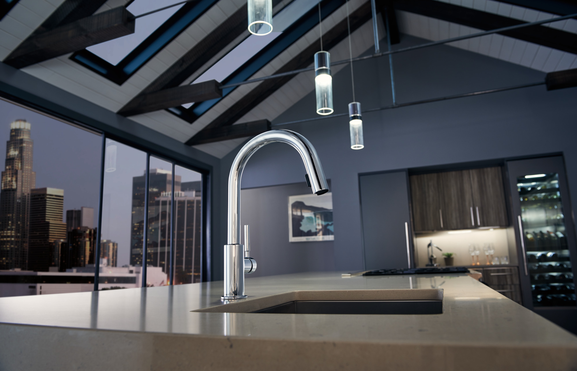 Solna® | Single Handle Pull-Down Kitchen Faucet