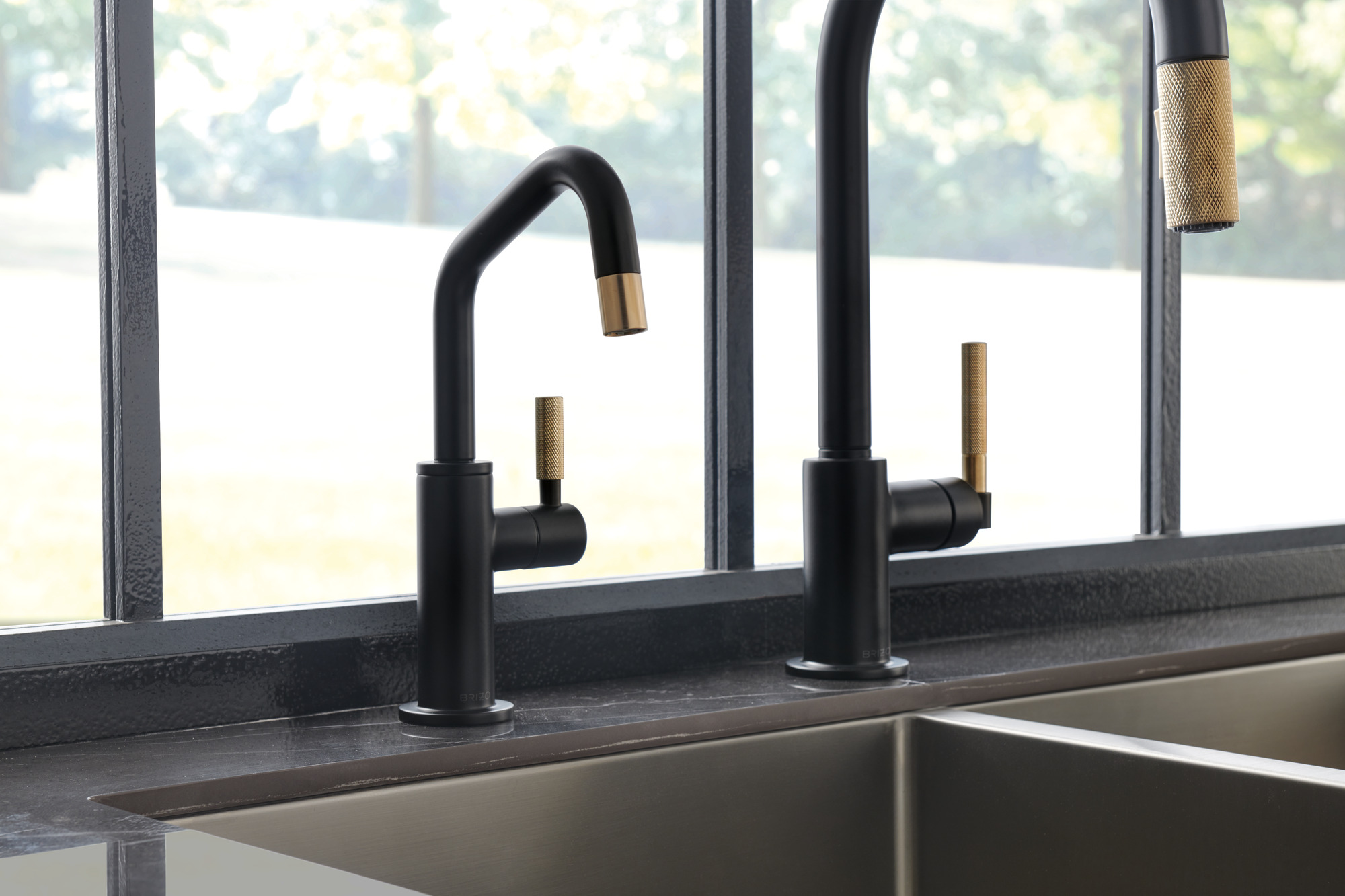 Litze® | Pull-Down Faucet with Arc Spout and Knurled Handle