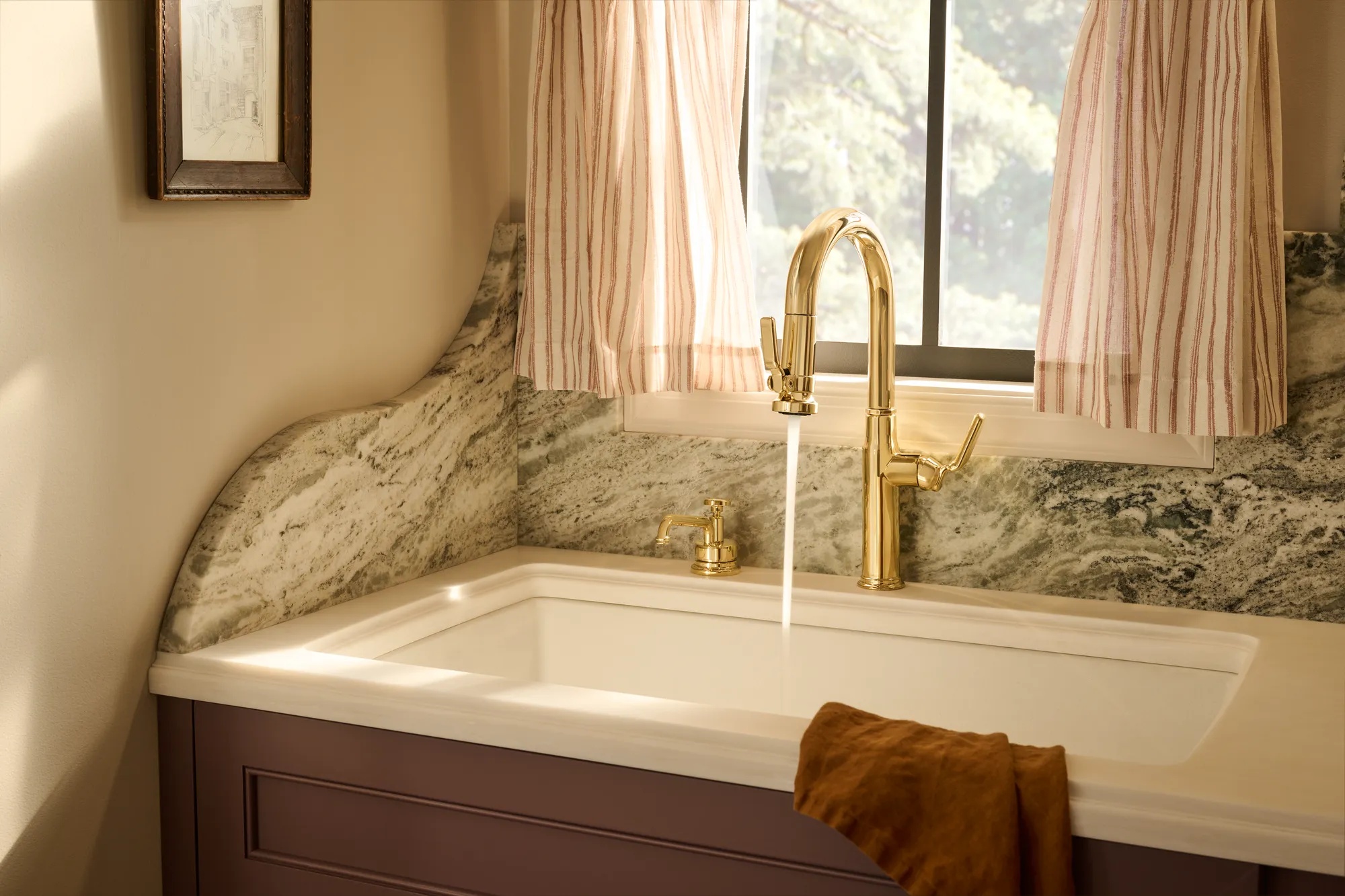 Faircroft™ | Pull-Down Faucet with Arc Spout - Less Handle