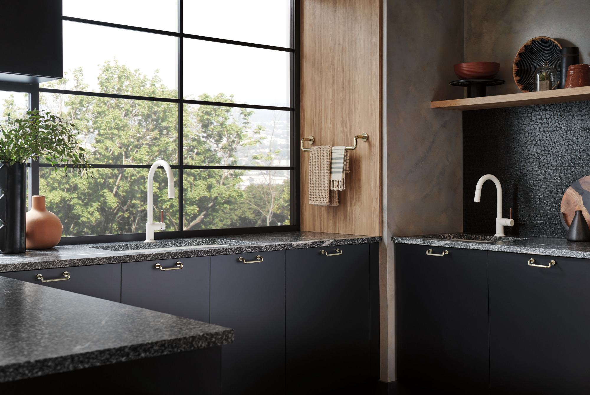 Jason Wu for Brizo™ | Pull-Down Faucet Wood Lever Handle Kit