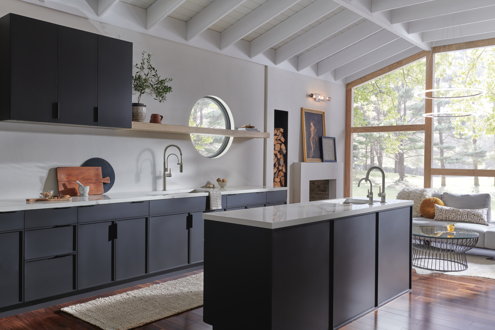 Odin® | Pull-Down Prep Faucet with Arc Spout - Less Handle