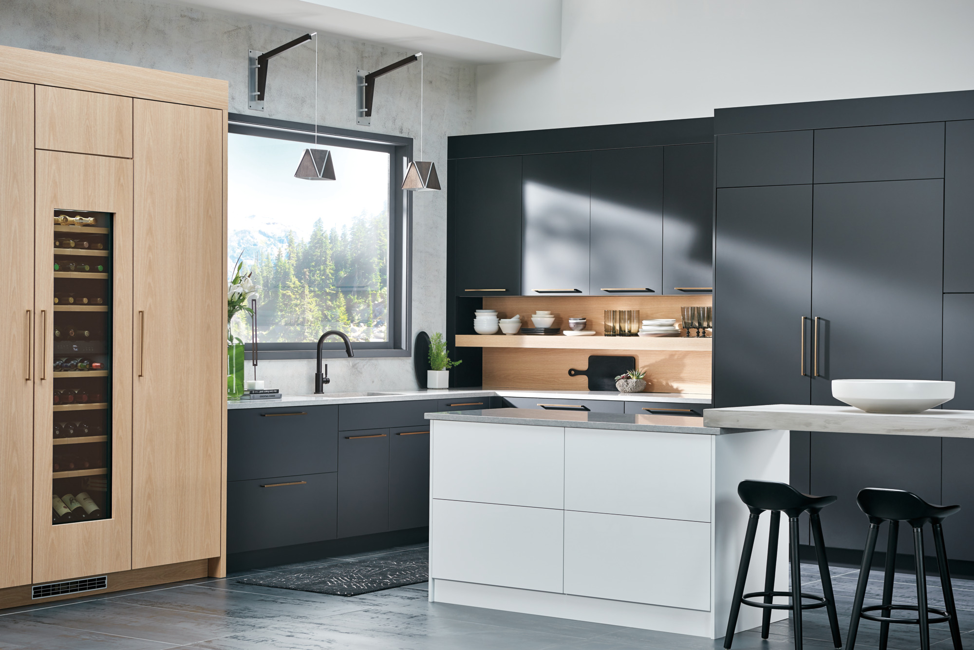 カプレヘンション 黒 Walker 2 Cabinet Pull Matte Black, 727-96MB