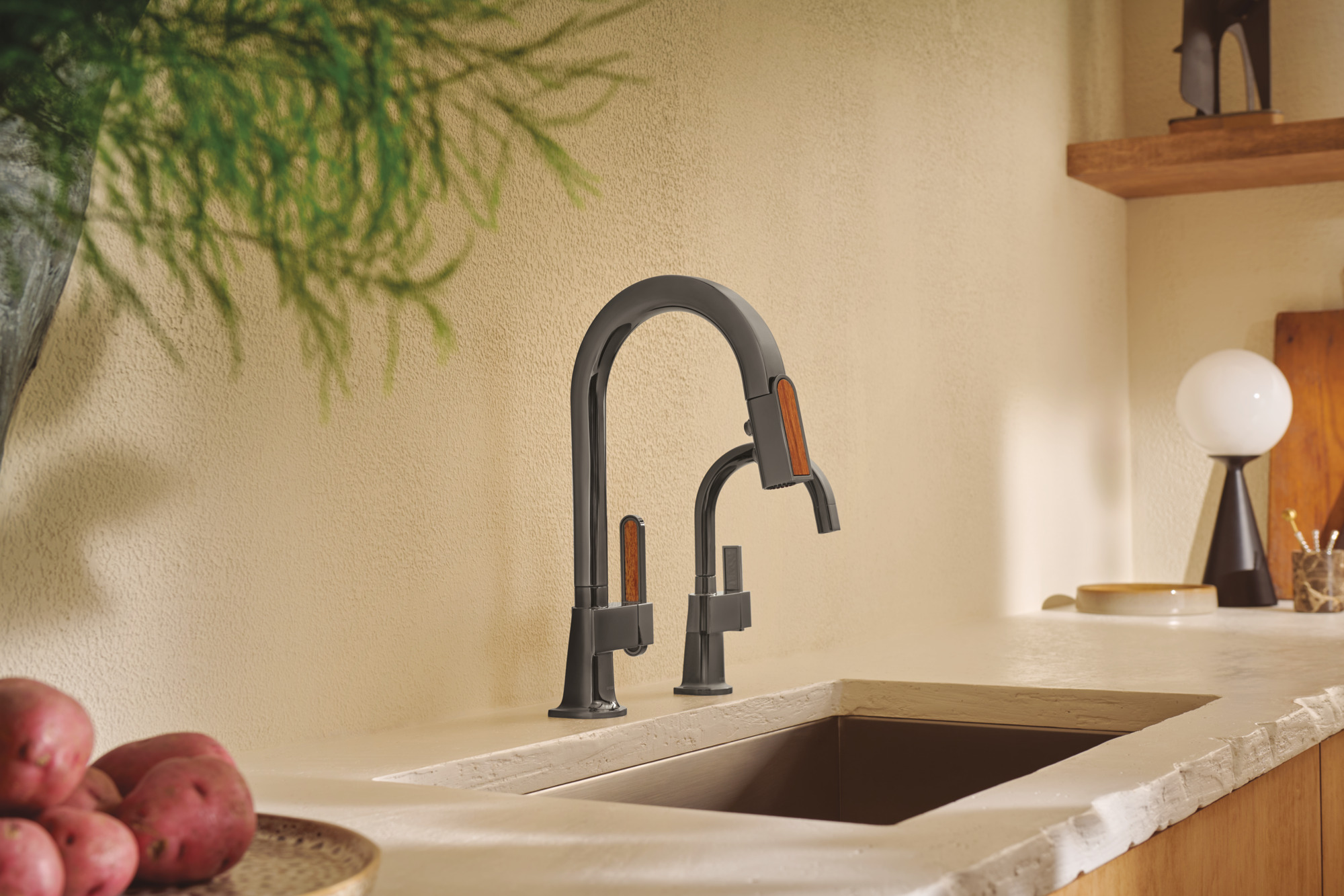 Frank Lloyd Wright® Kitchen Collection by Brizo® | Pull-Down Prep