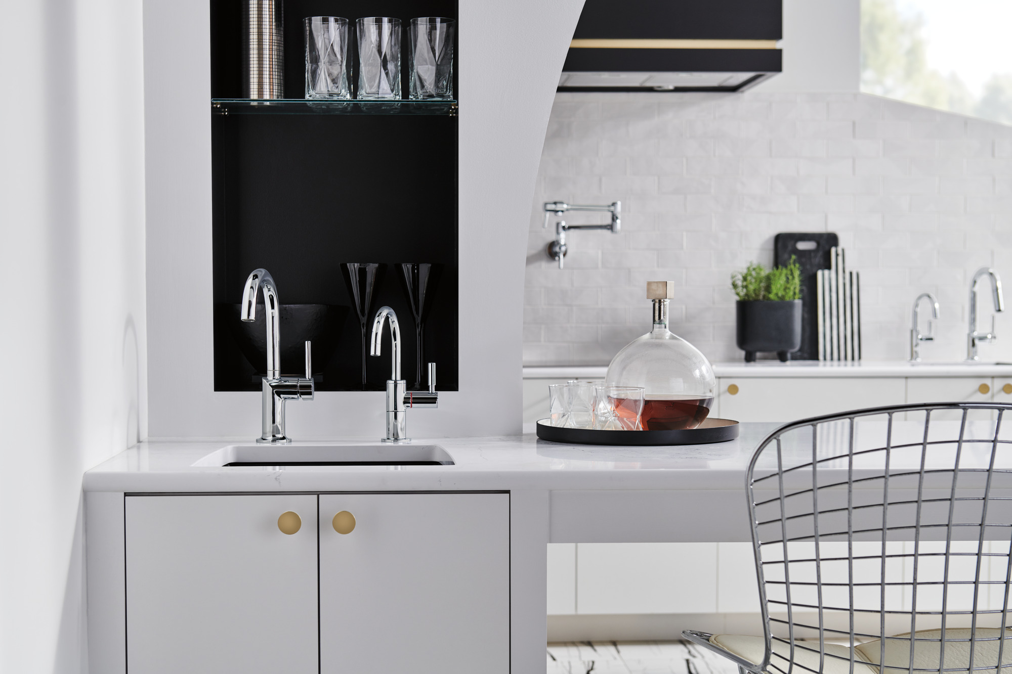 Brizo® | Instant Hot Faucet with Arc Spout