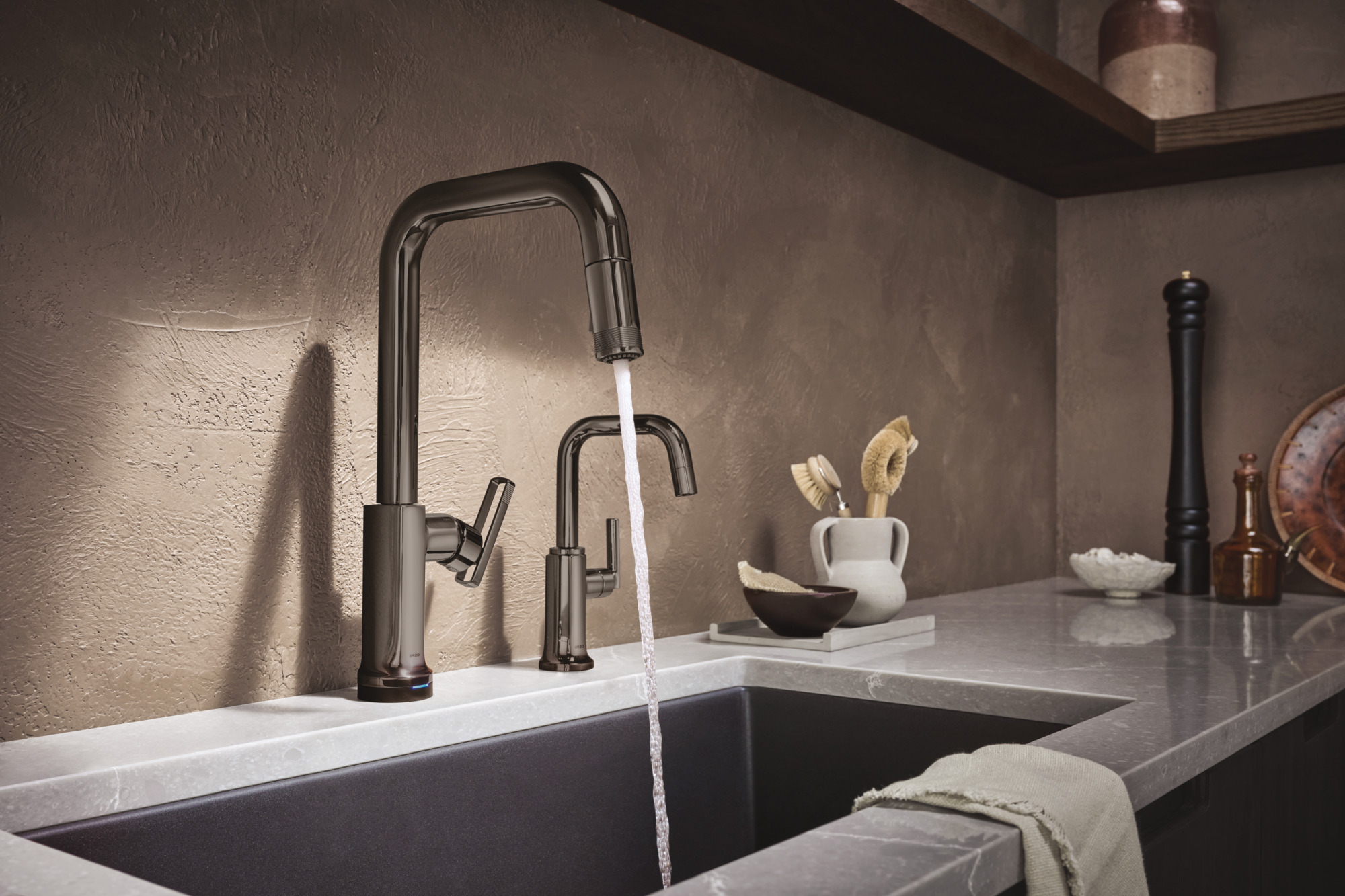 Kintsu® | SmartTouch® Pull-Down Faucet with Square Spout