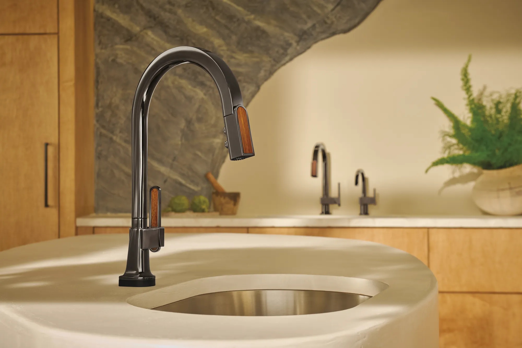 Frank Lloyd Wright® Kitchen Collection by Brizo® | Pull-Down Prep