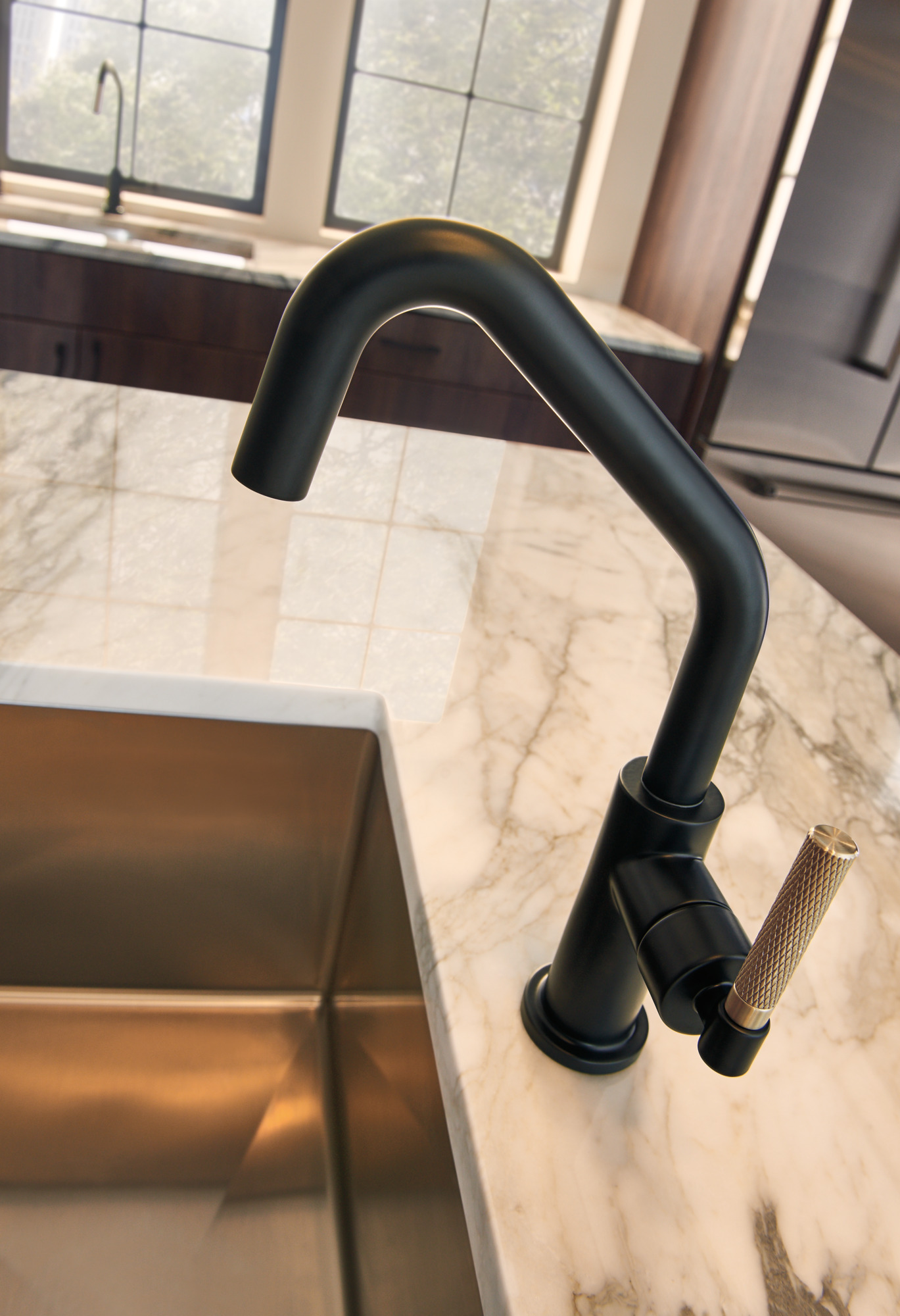 Grapesoda®︎0421 Litze® | SmartTouch® Pull-Down Kitchen Faucet with Angled