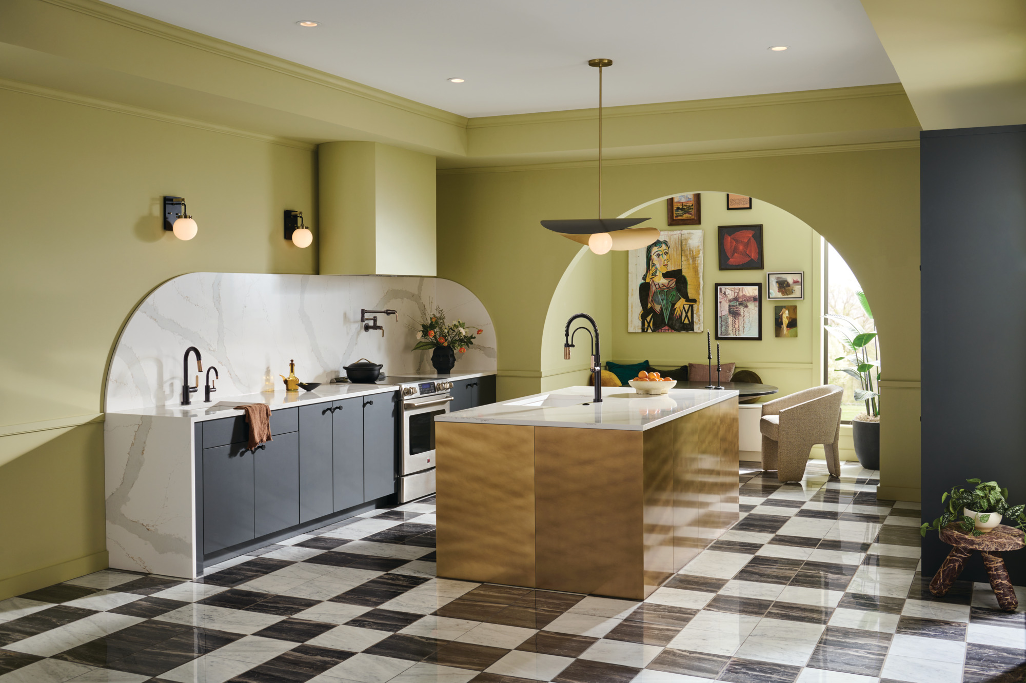 Litze® | Instant Hot Faucet with Arc Spout and Knurled Handle