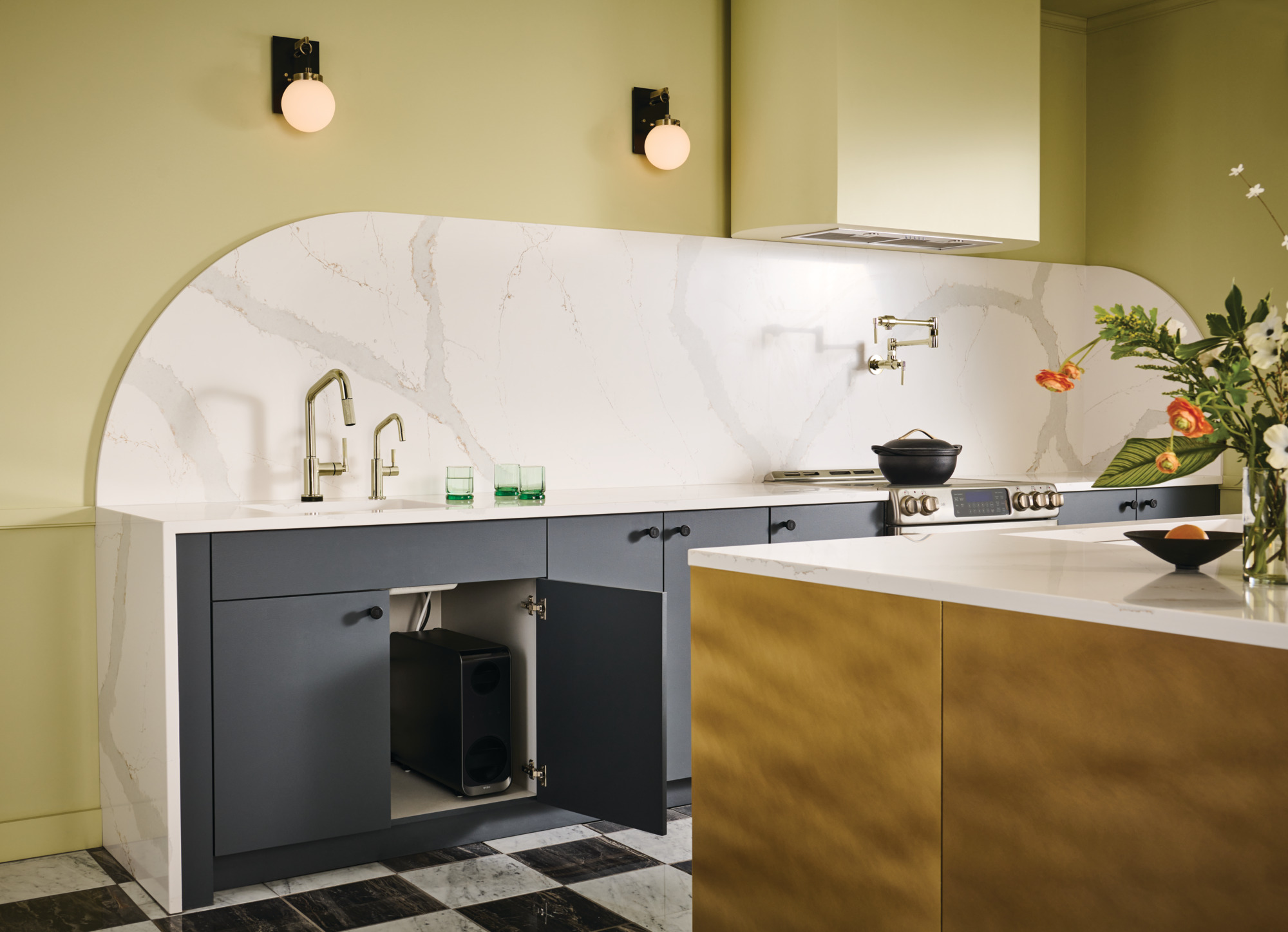 Litze® | Smarttouch Pull-Down Prep Faucet with Angle Spout