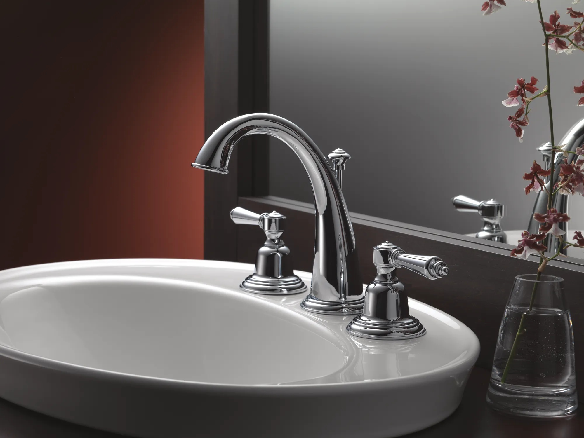 Providence™ | Two-Handle Wall-Mount Lavatory Faucet - Less Handles