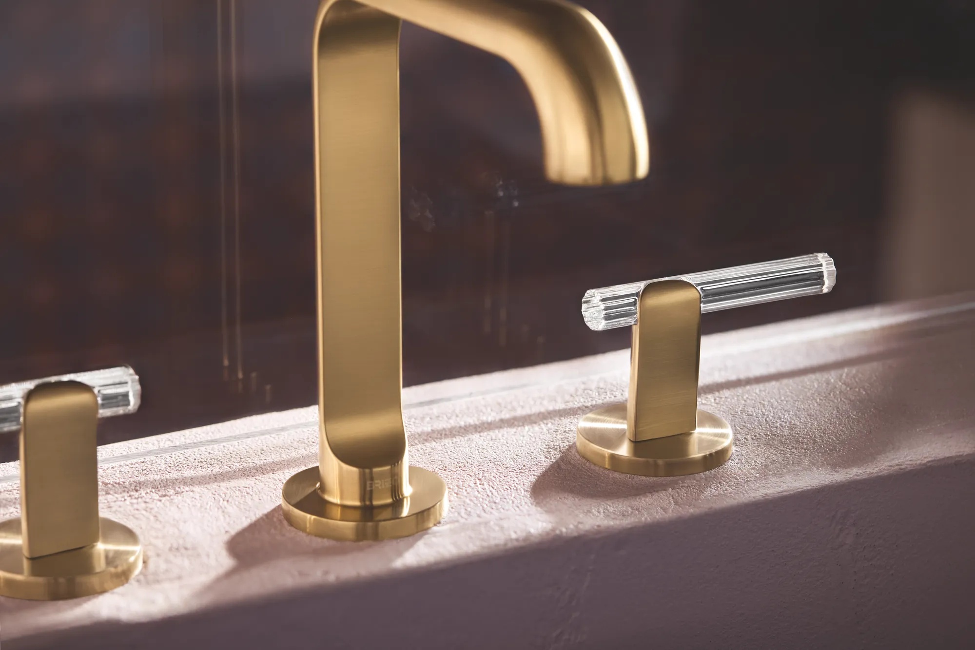 Roccesco™ | Widespread Lavatory Faucet with Square Spout - Less