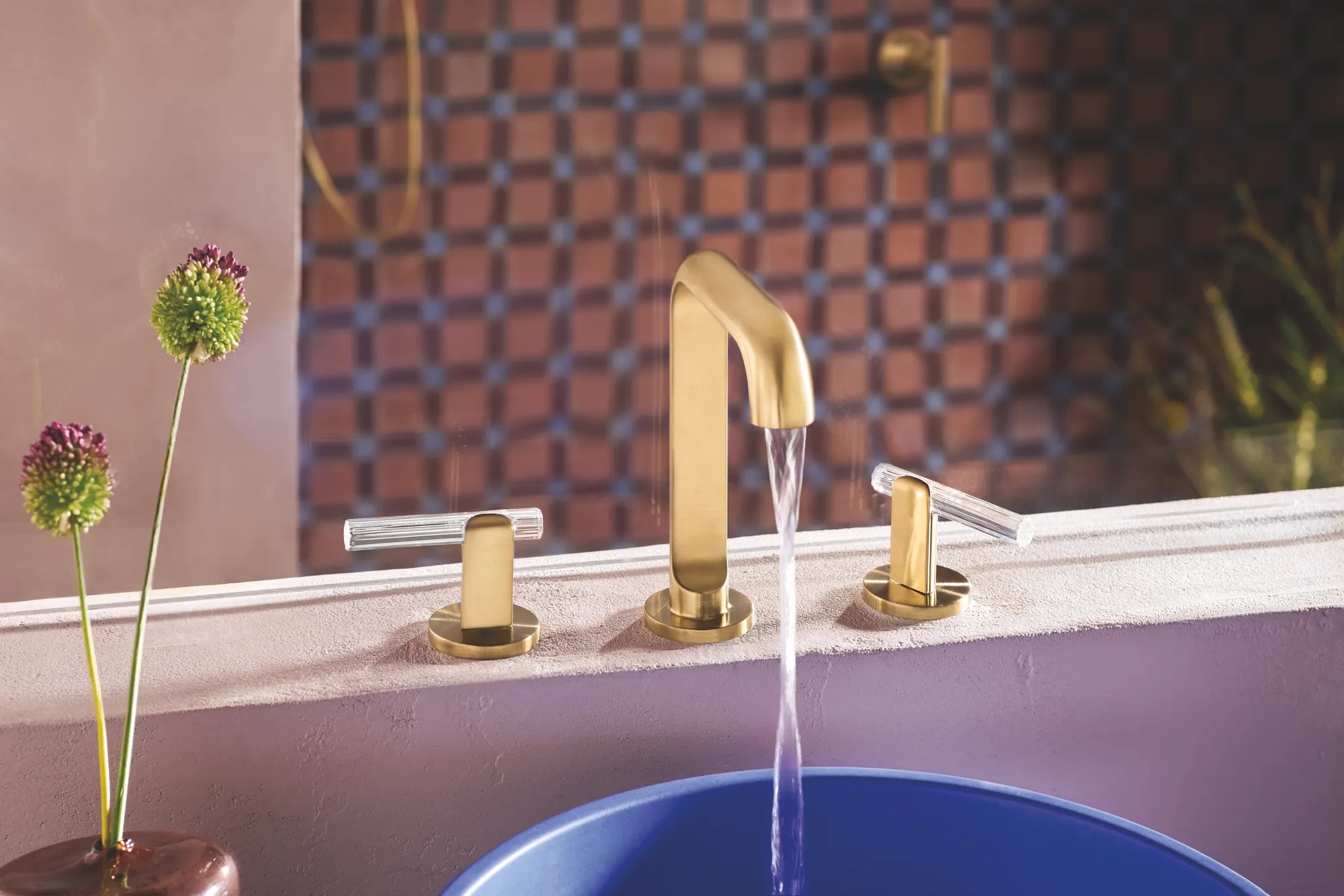 BASIC BREX ワンポイントフーディー（GOLDリフ）　Lサイズ Roccesco™ | Widespread Lavatory Faucet with Square Spout - Less