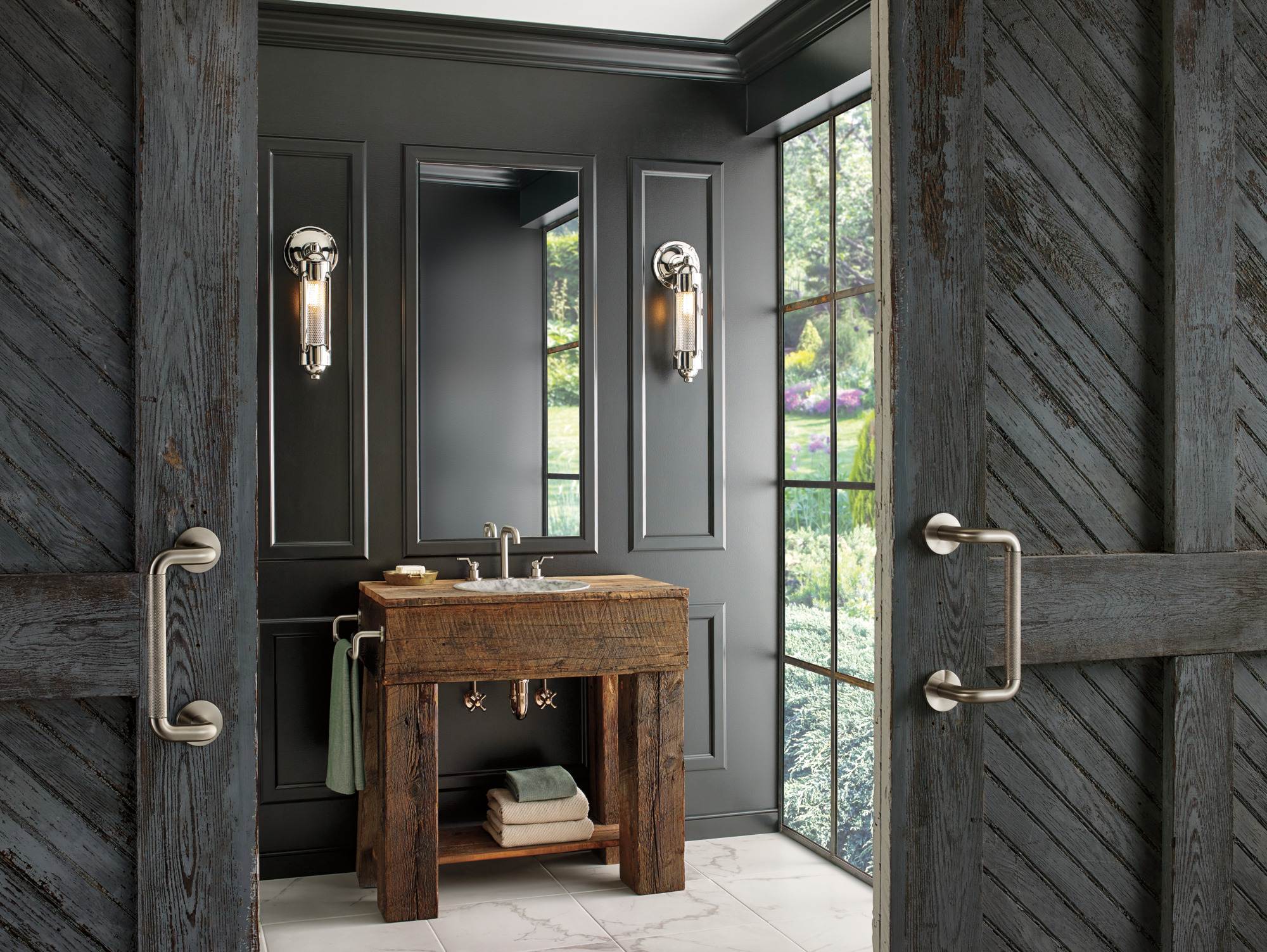 Litze® | Widespread Lavatory Faucet with High Spout - Less Handles