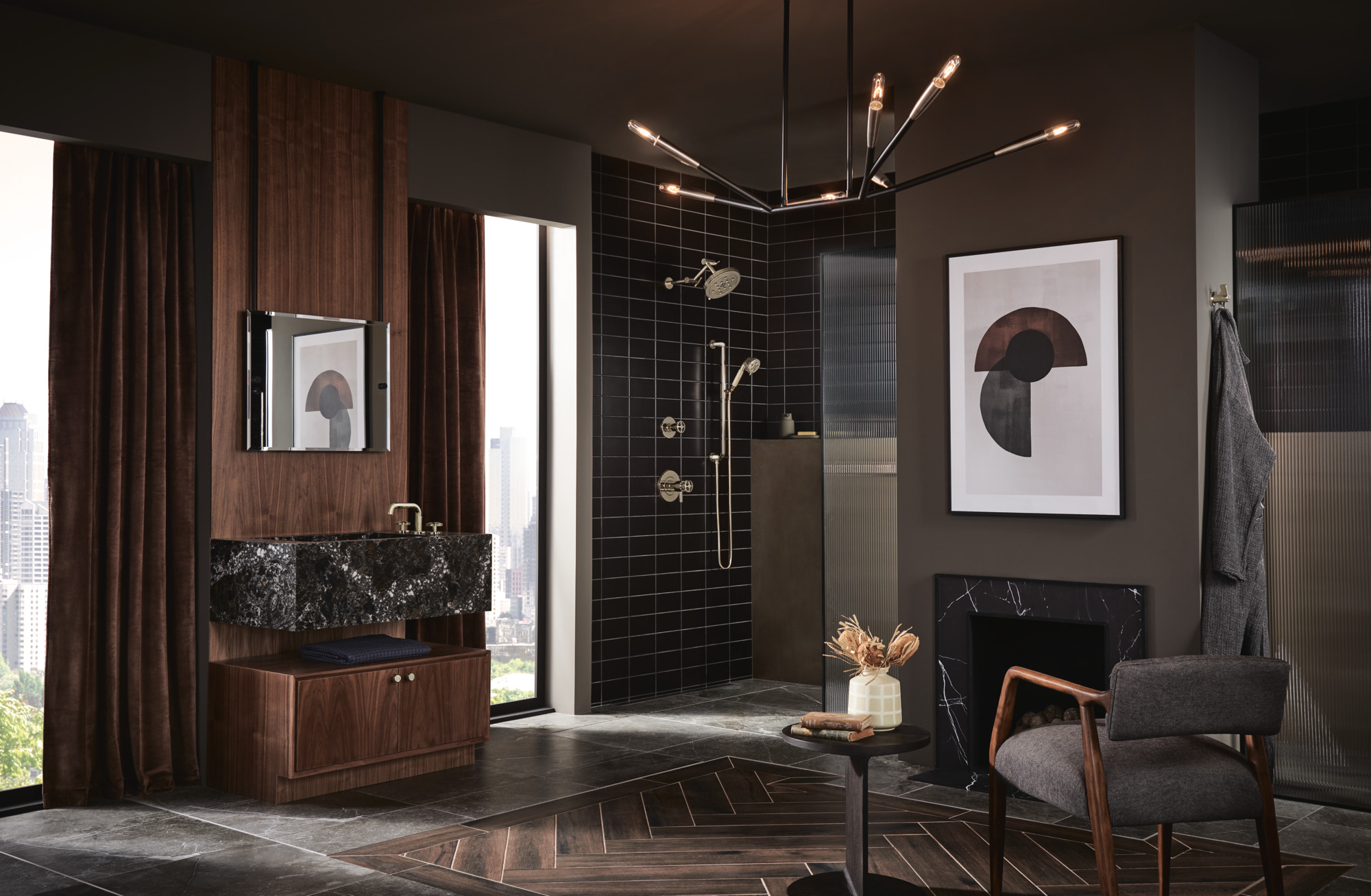 Litze® | Widespread Lavatory Wheel Handle Kit