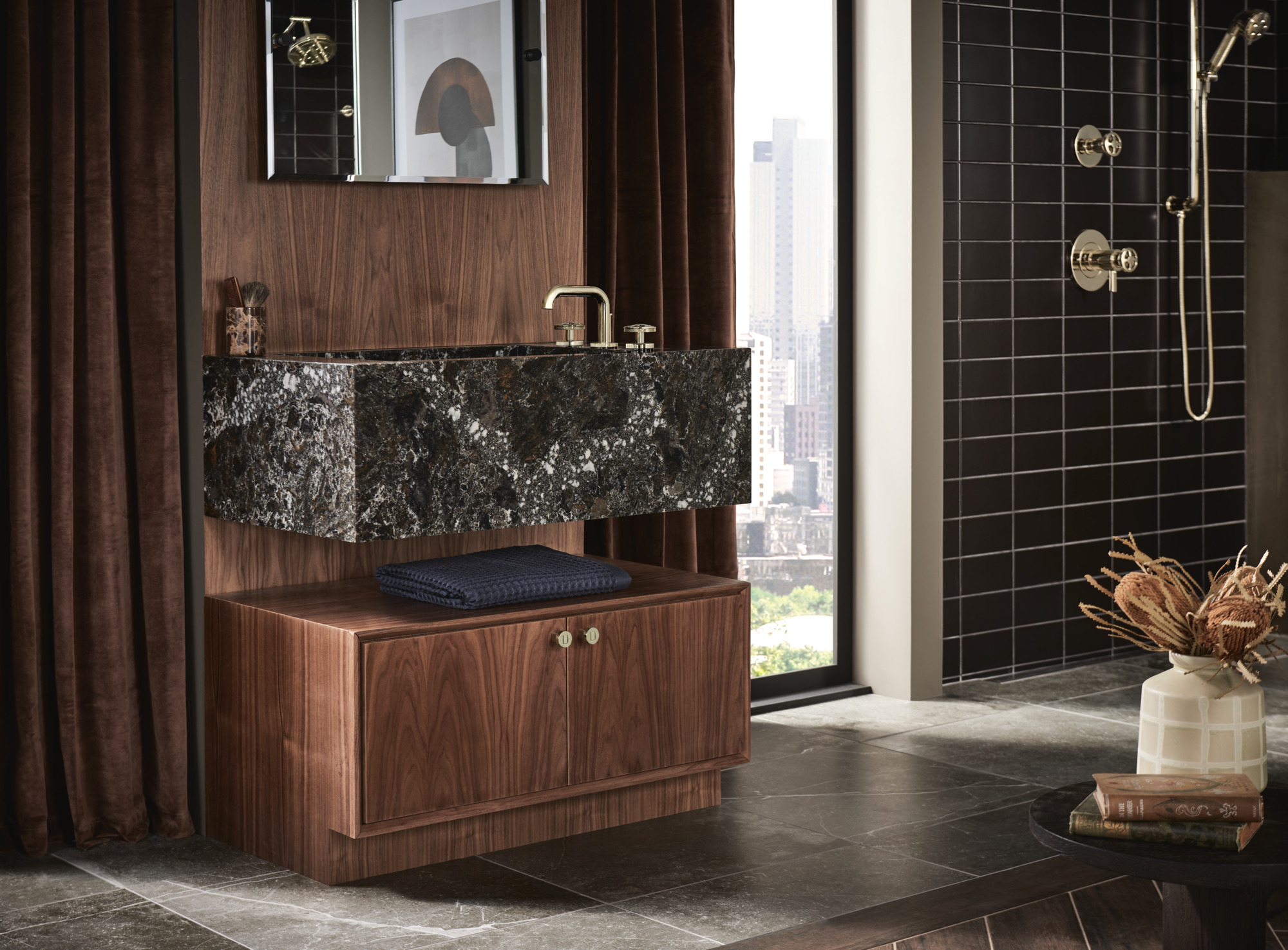 Litze® | Widespread Lavatory Faucet with Low Spout - Less Handles