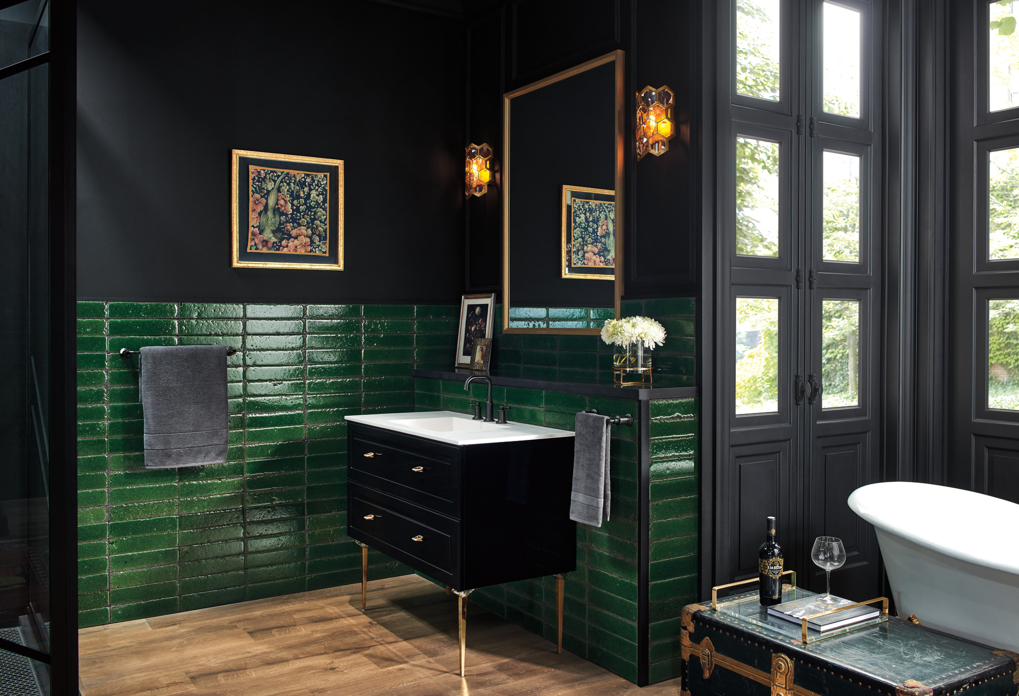 Atavis® | Widespread Lavatory Faucet - Less Handles