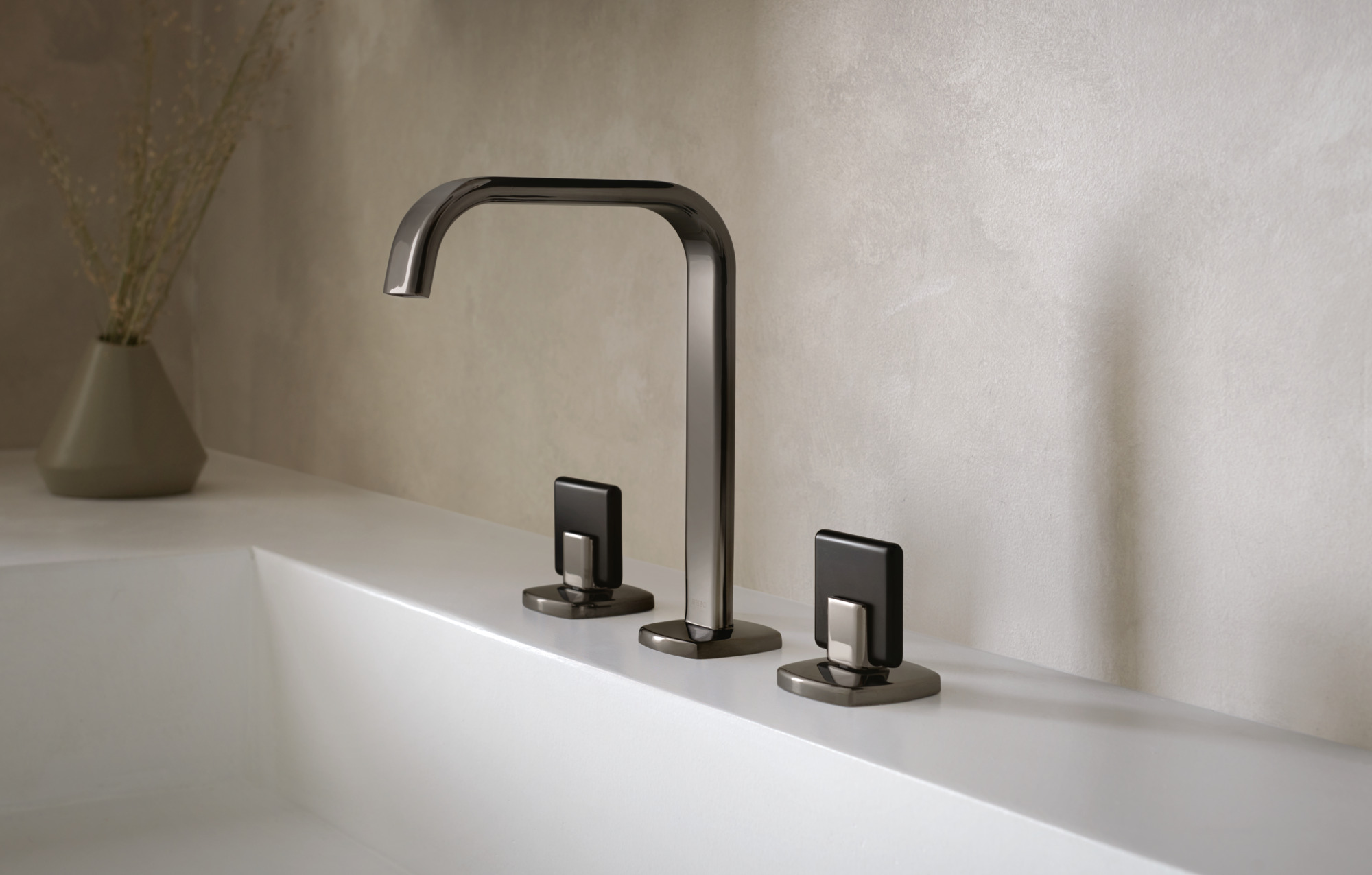 Allaria® | Widespread Lavatory Faucet with Square Spout - Less Handles