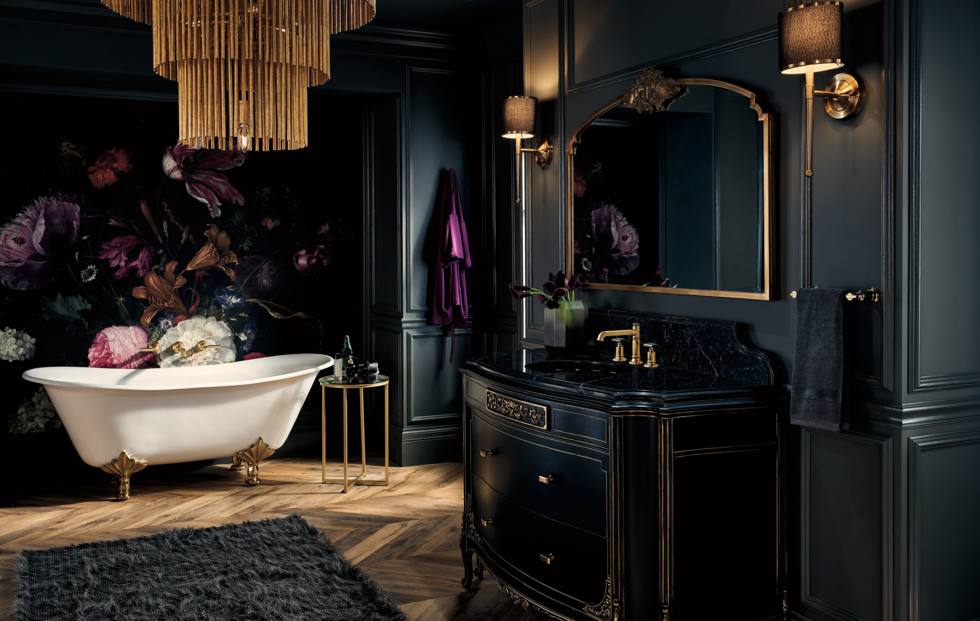Invari® | Two-Handle Wall Mount Tub Filler - Less Handles