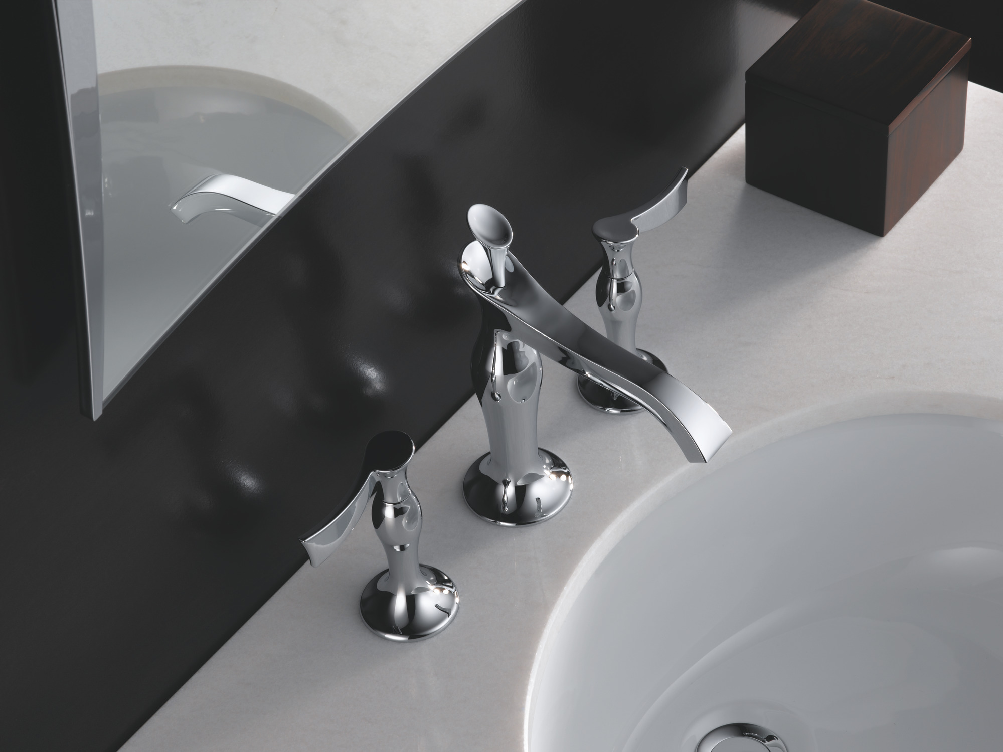 RSVP® | Widespread Lavatory Faucet - Less Handles 1.2 GPM