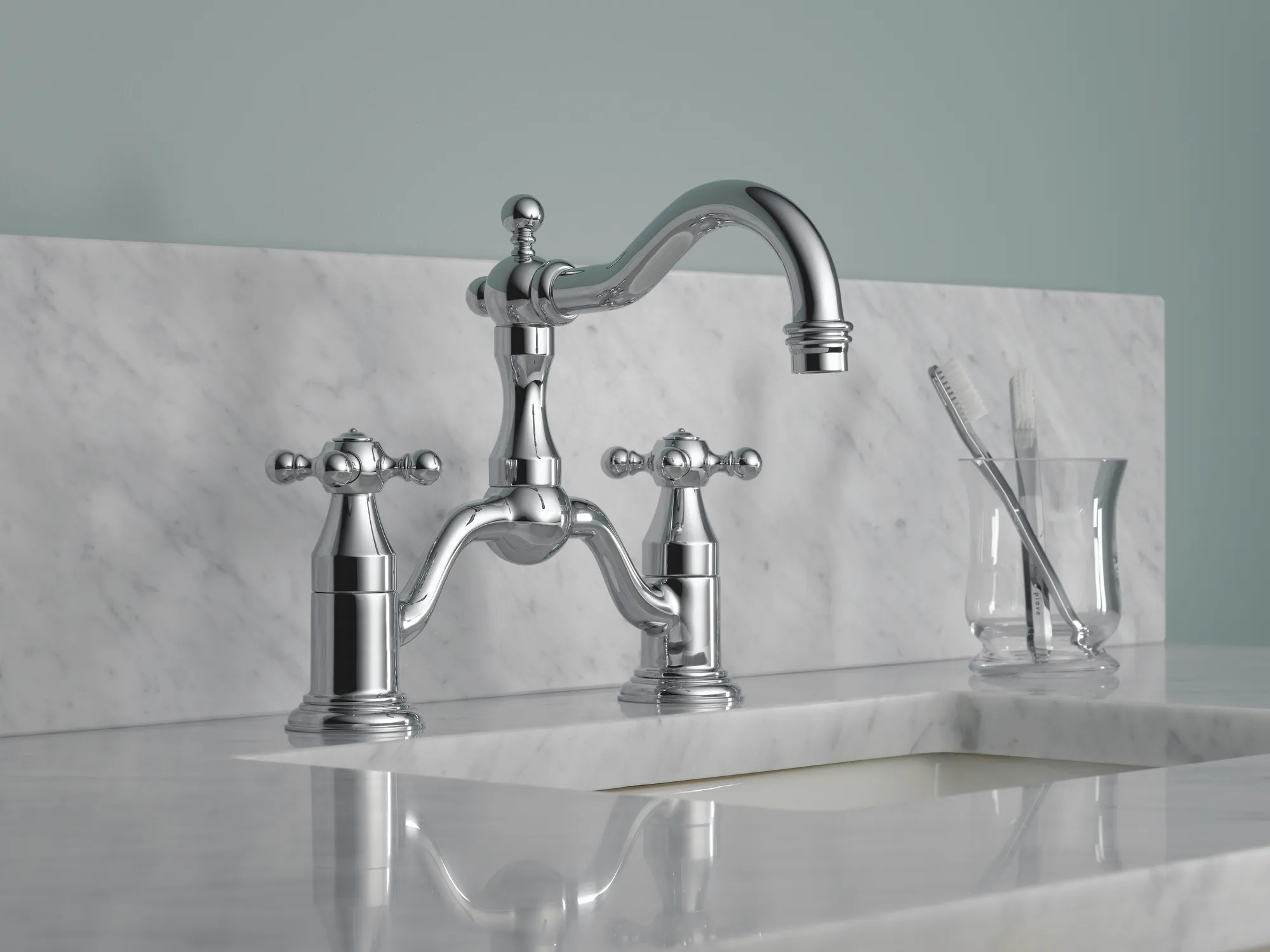 Brizo | Two-Handle Widespread Bridge Lavatory Faucet 1.2 GPM
