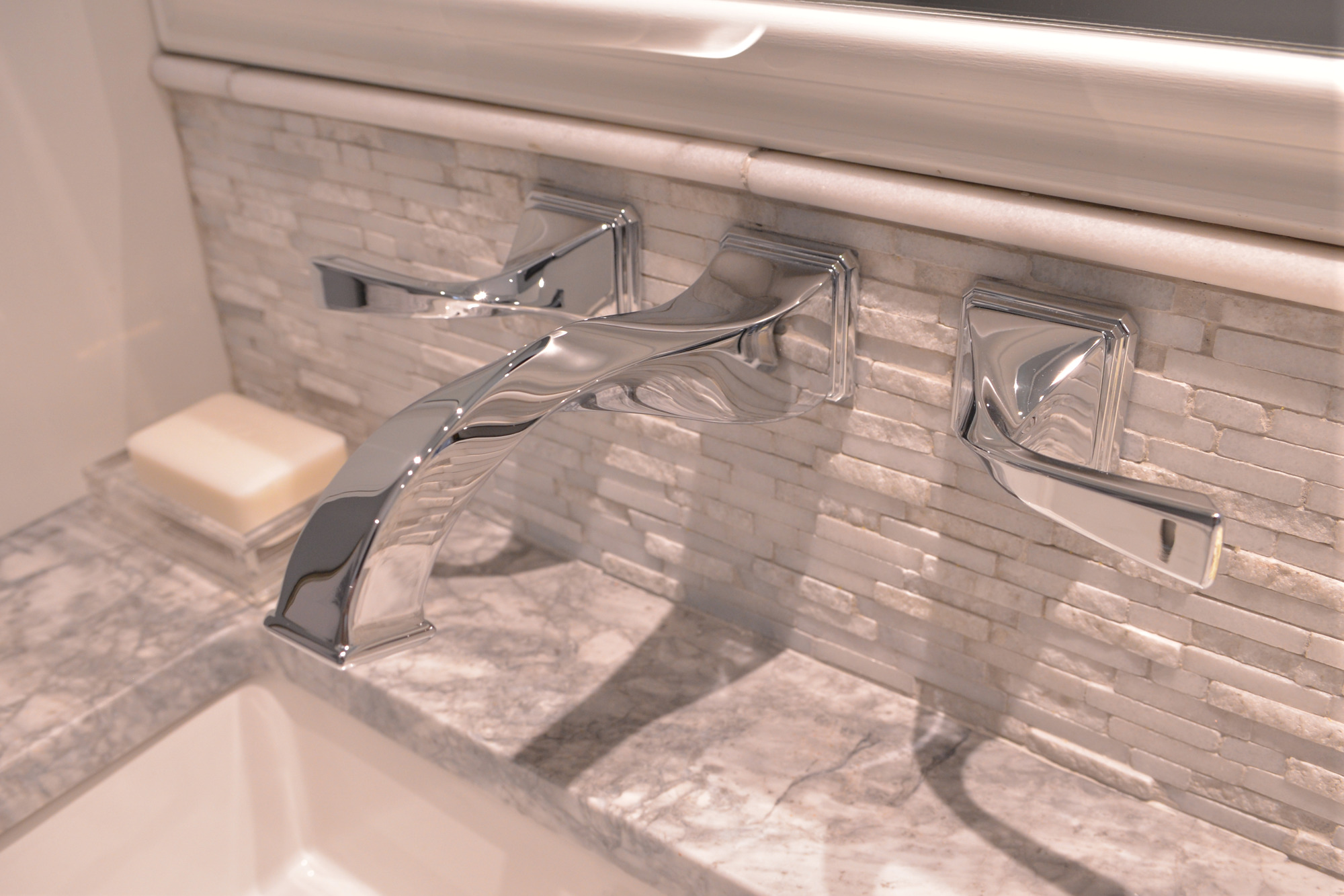 Virage® | Two-Handle Wall Mount Lavatory Faucet 1.5 GPM