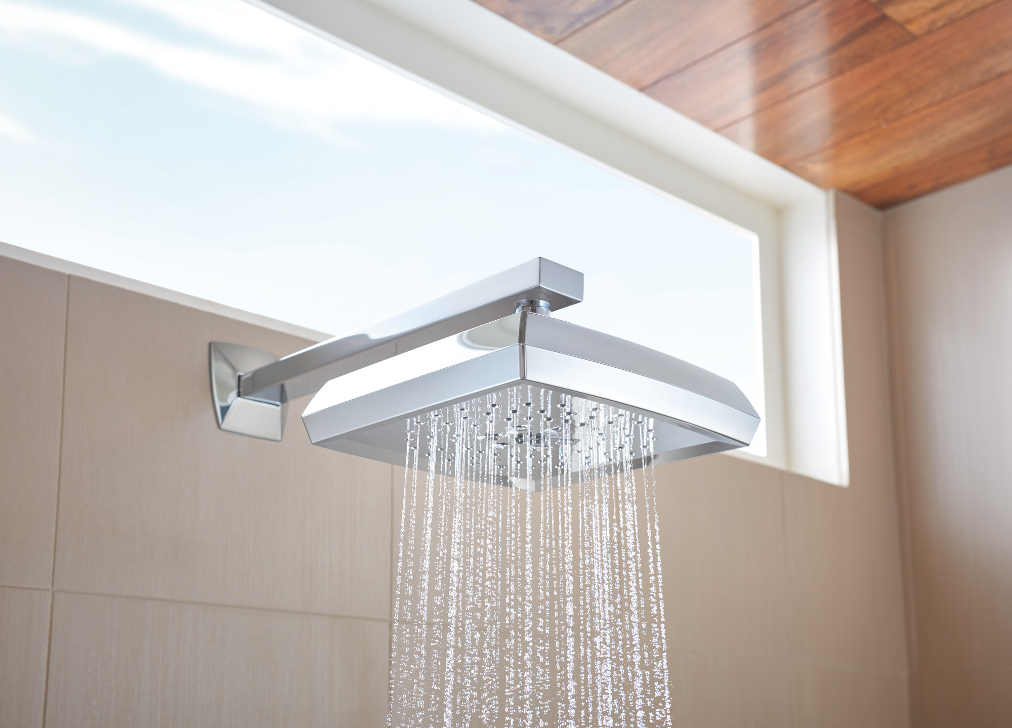 Vettis® | H2Okinetic® Square Multi-Function Showerhead