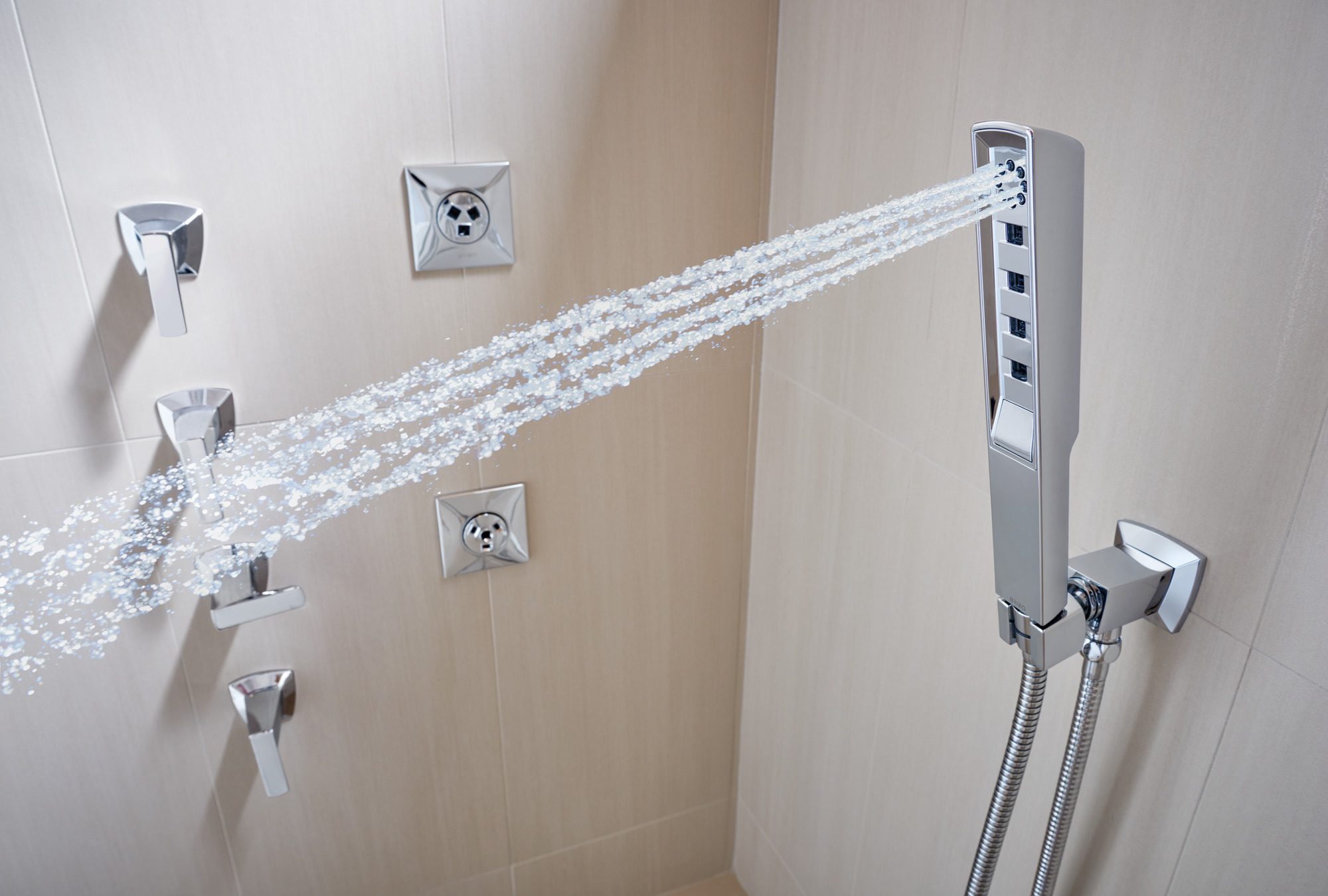 Vettis® | H2Okinetic® Multi-Function Wall Mount Handshower